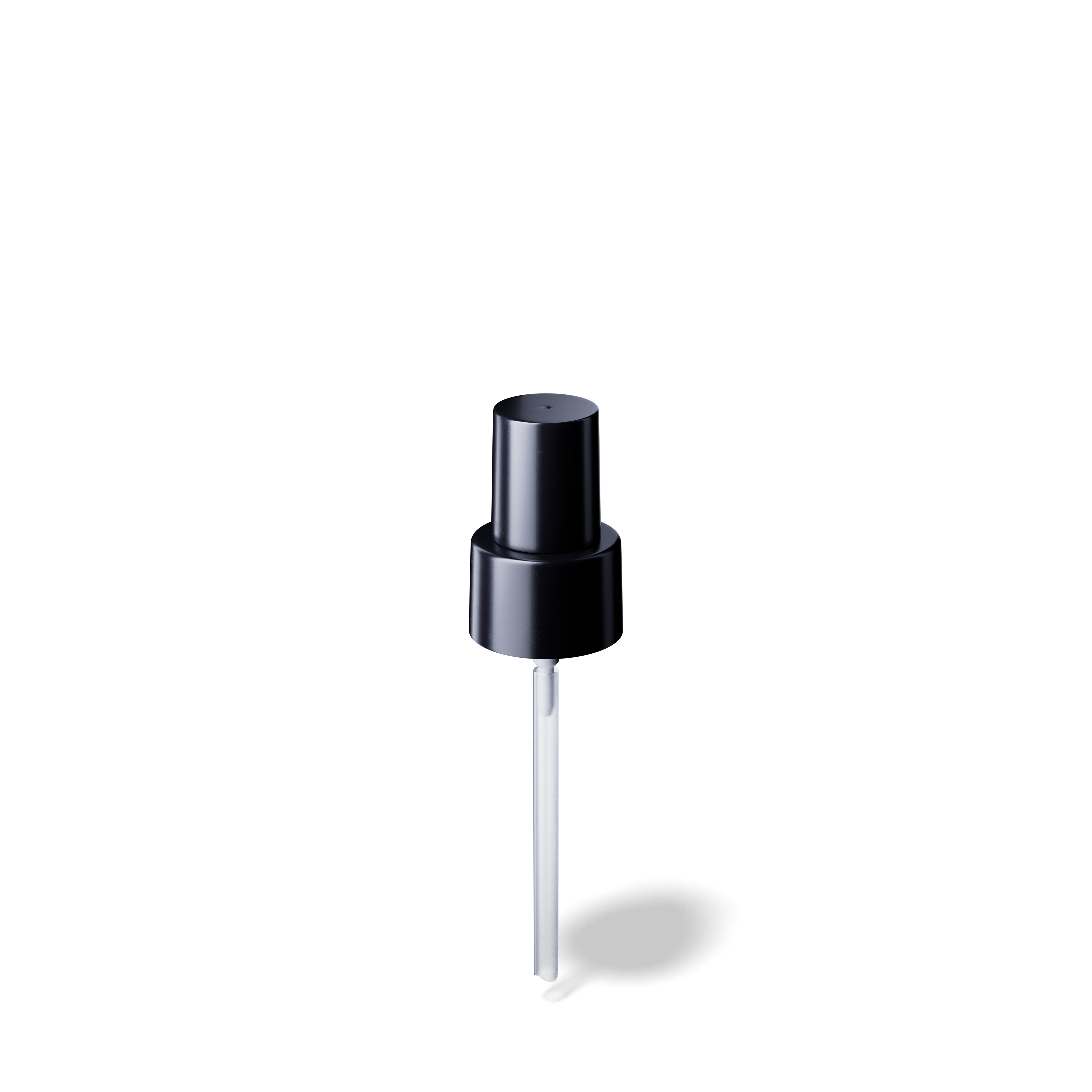 Neva Pump cap, 24/410, PP black, dose 0.19 ml, black overcap (Virgo 50)