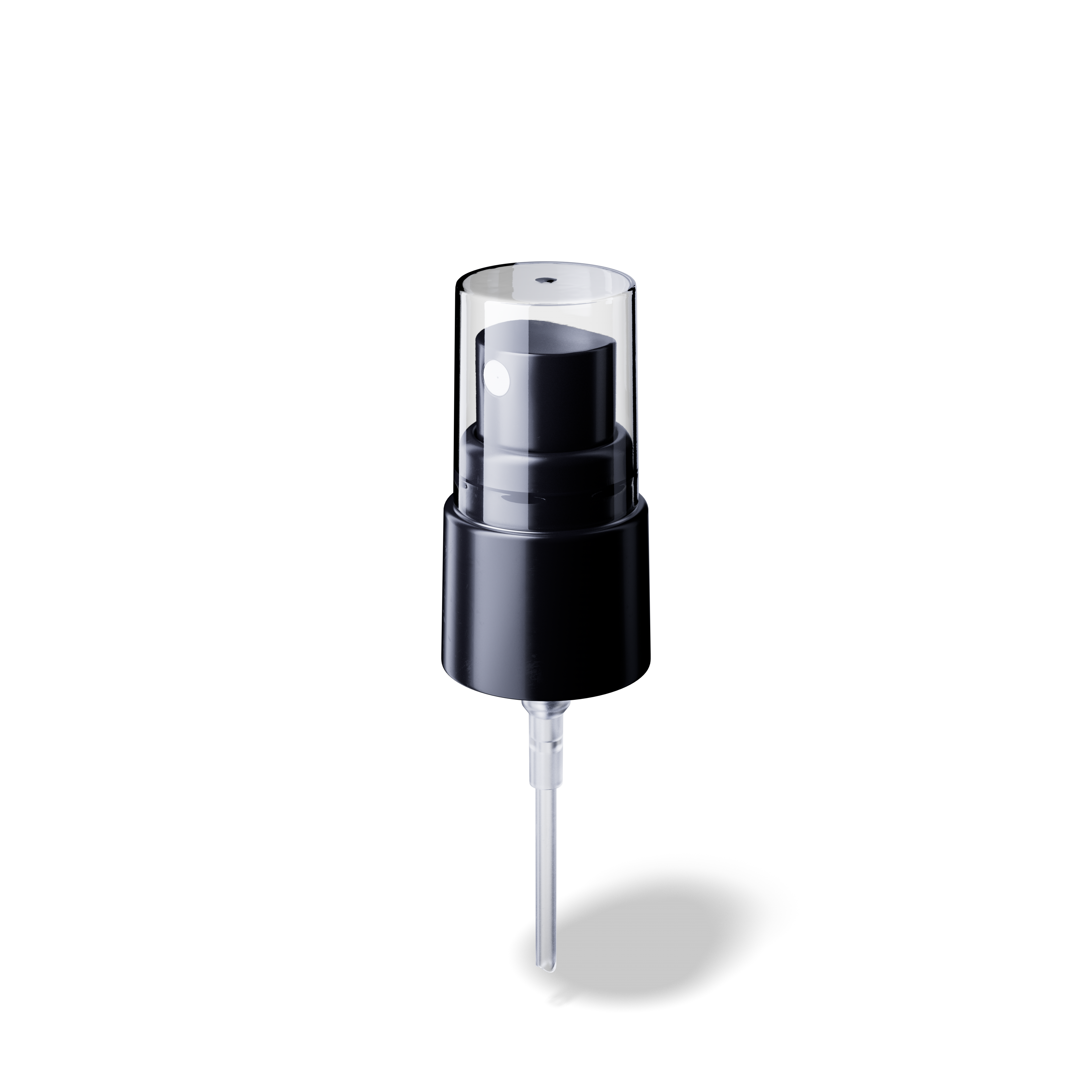 Garda Spray cap, 18/415, PP, black, dose 0.10 ml, transparant overcap (Virgo 15)