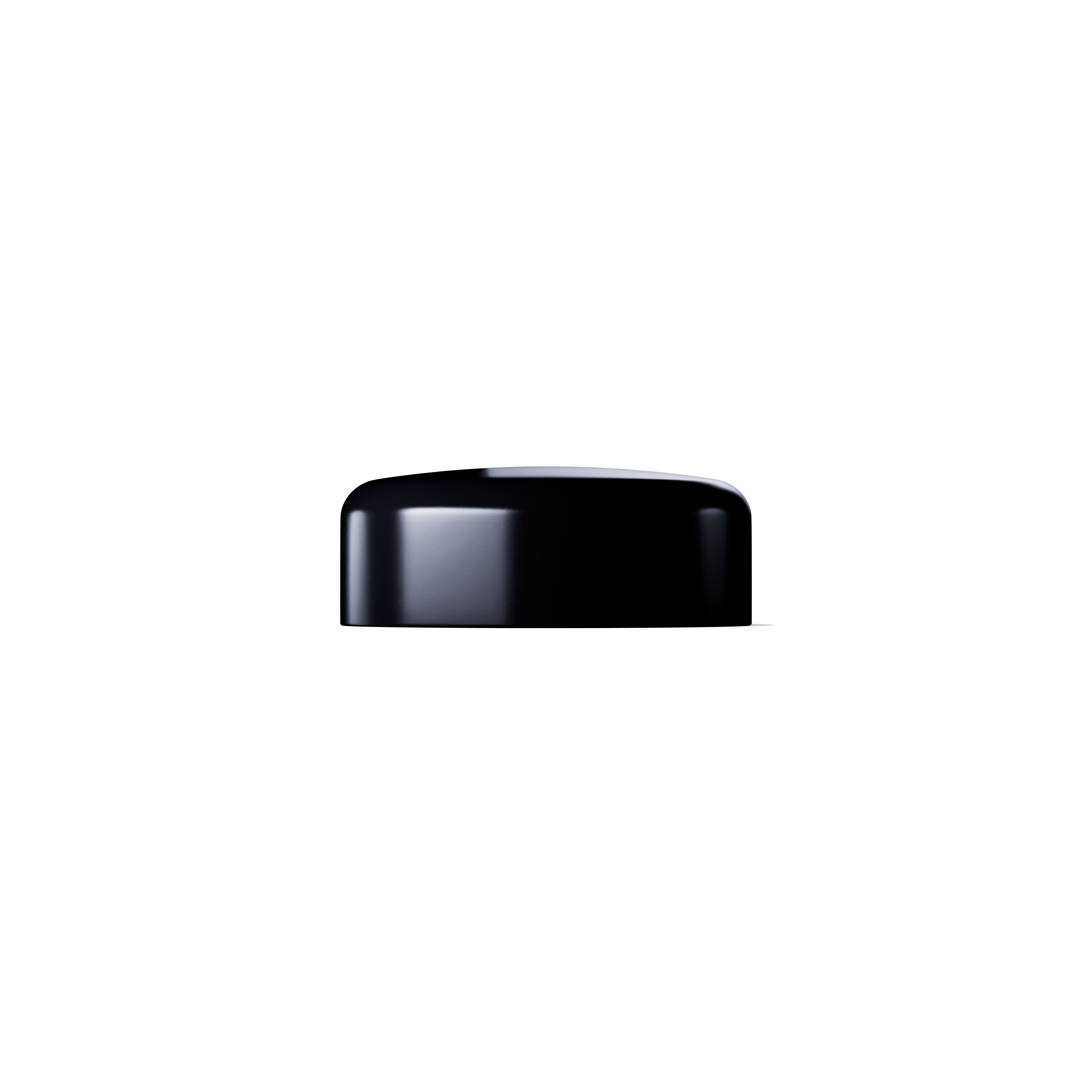 Lid Classic 45/400, SAN, black, glossy, violet Phan inlay, non-glued (Saturn 50/100)