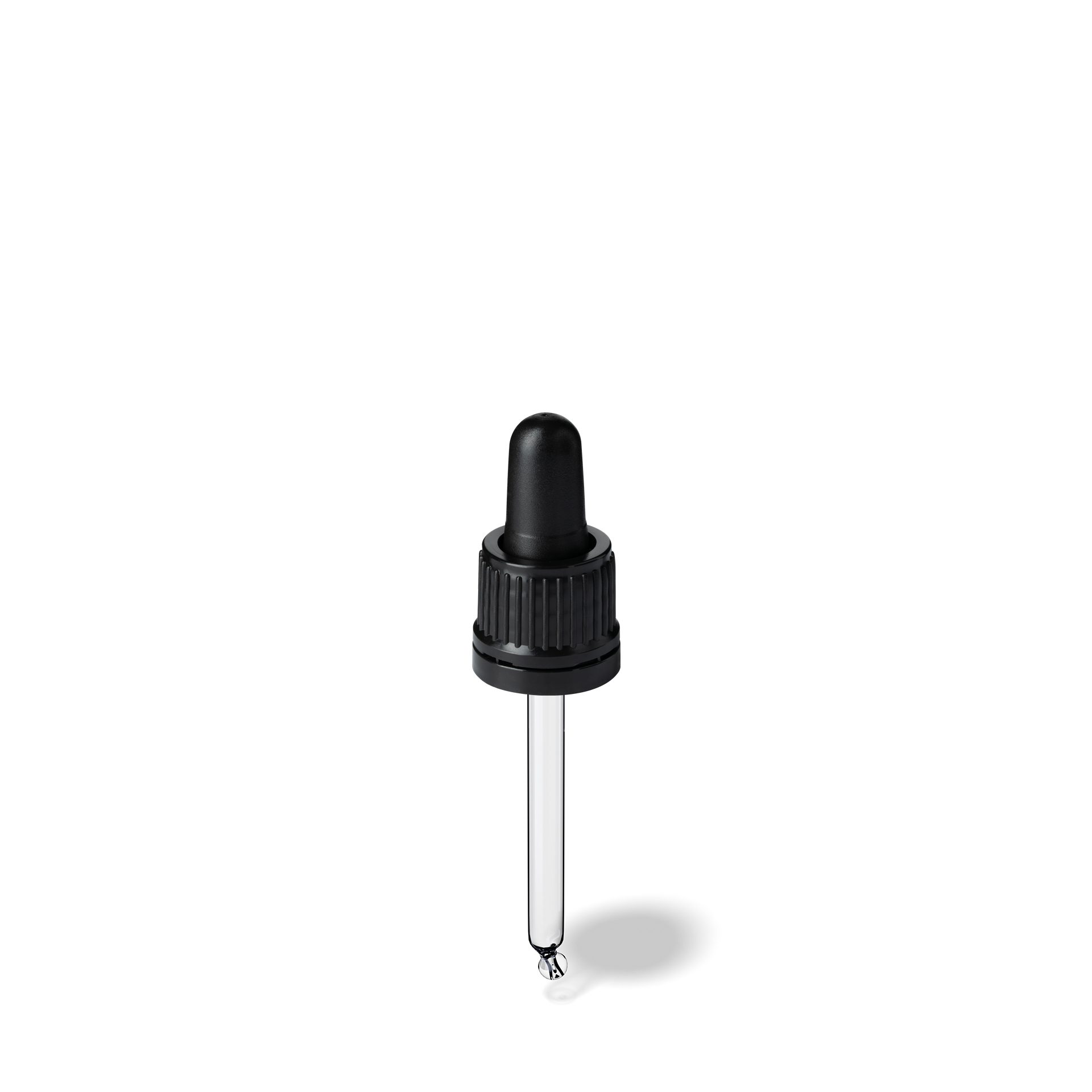 Morris Pipette, TE, DIN18, black, TPEs, dose 0.7 ml, bent ball (Orion 10-Tall)