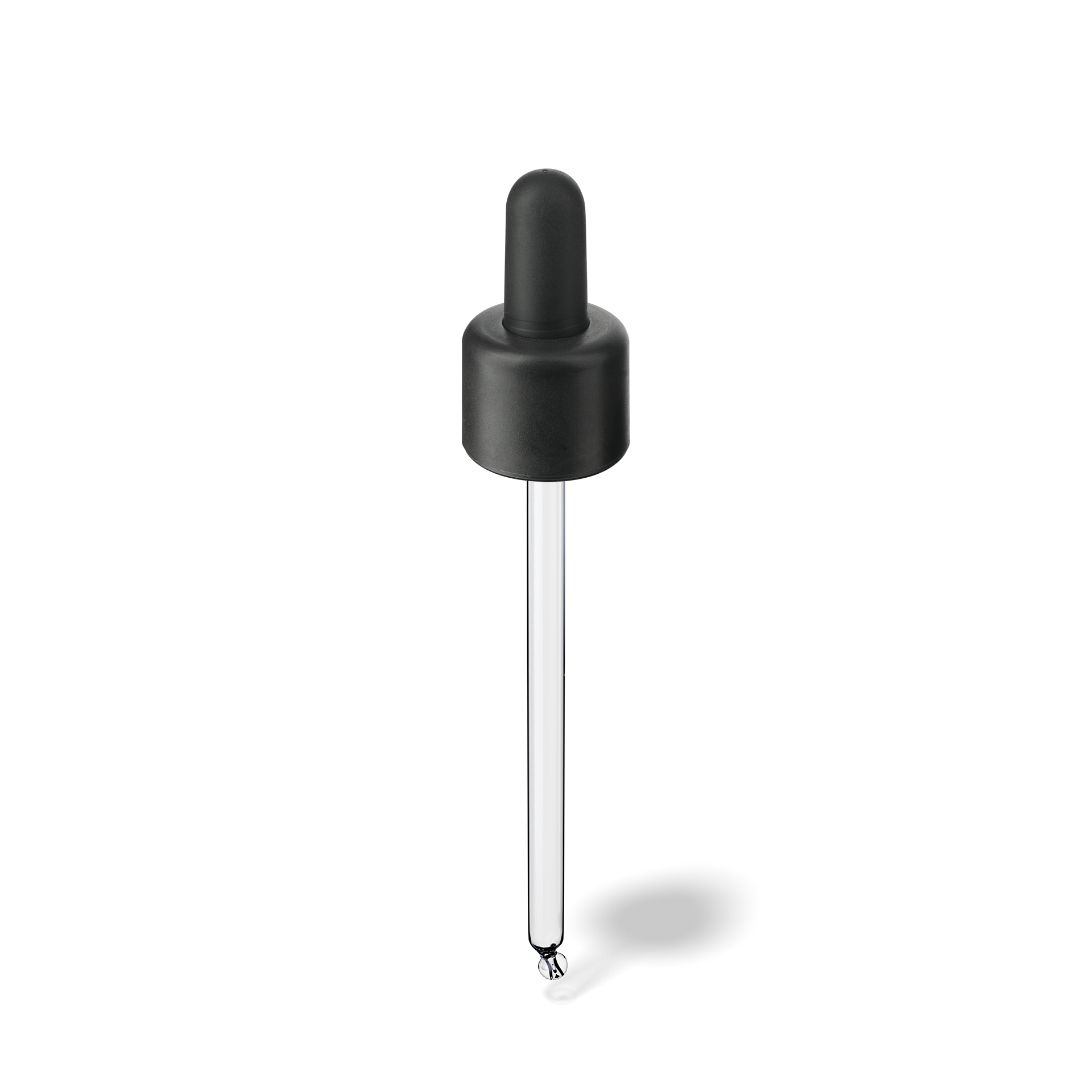 Donau Pipette, TE, DIN18, black, TPEs, dose 1.0 ml, bent ball (Orion 60-111)