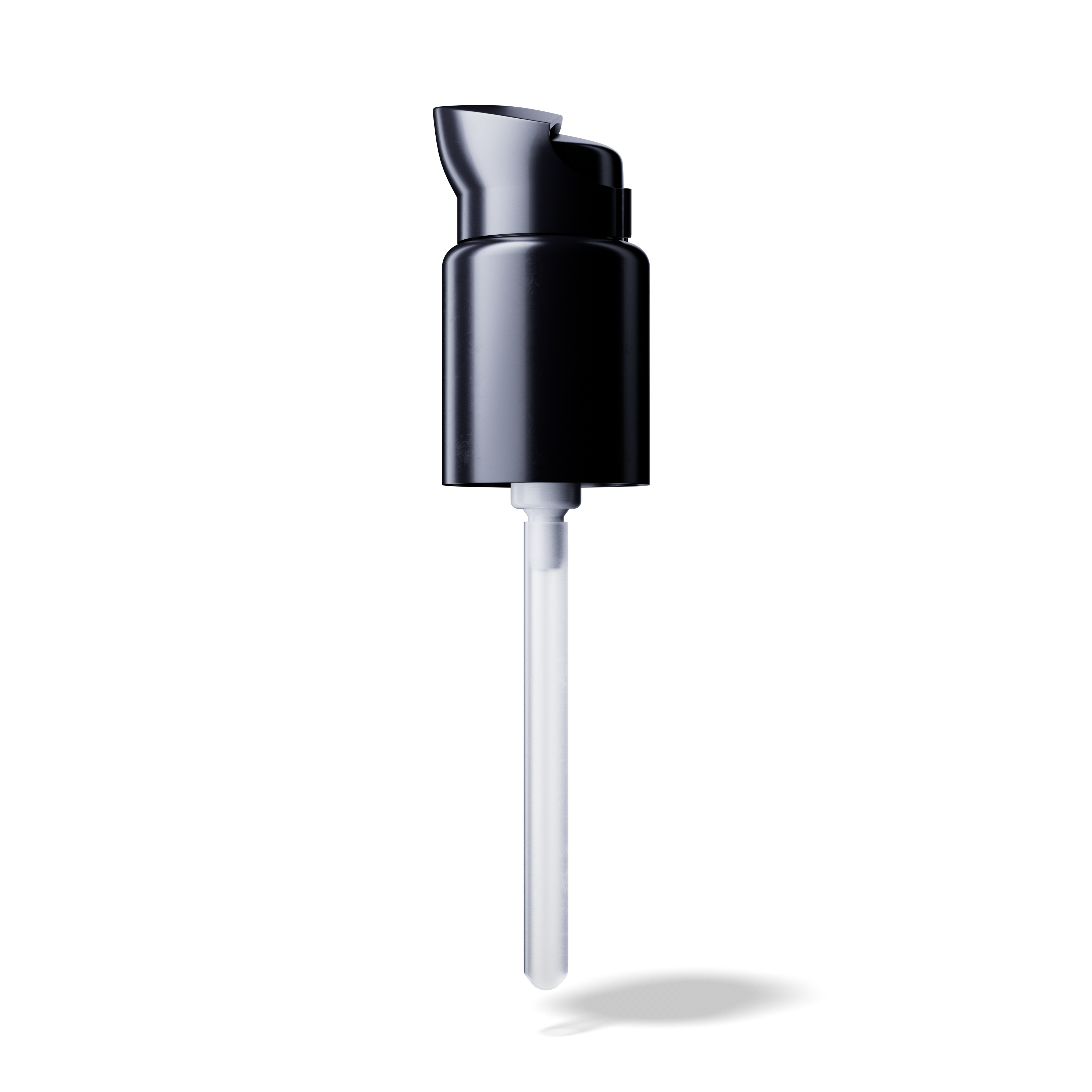 Elbe Pump cap, 18/415, PP, black, dose 0.15 ml, security clip (Virgo 30)