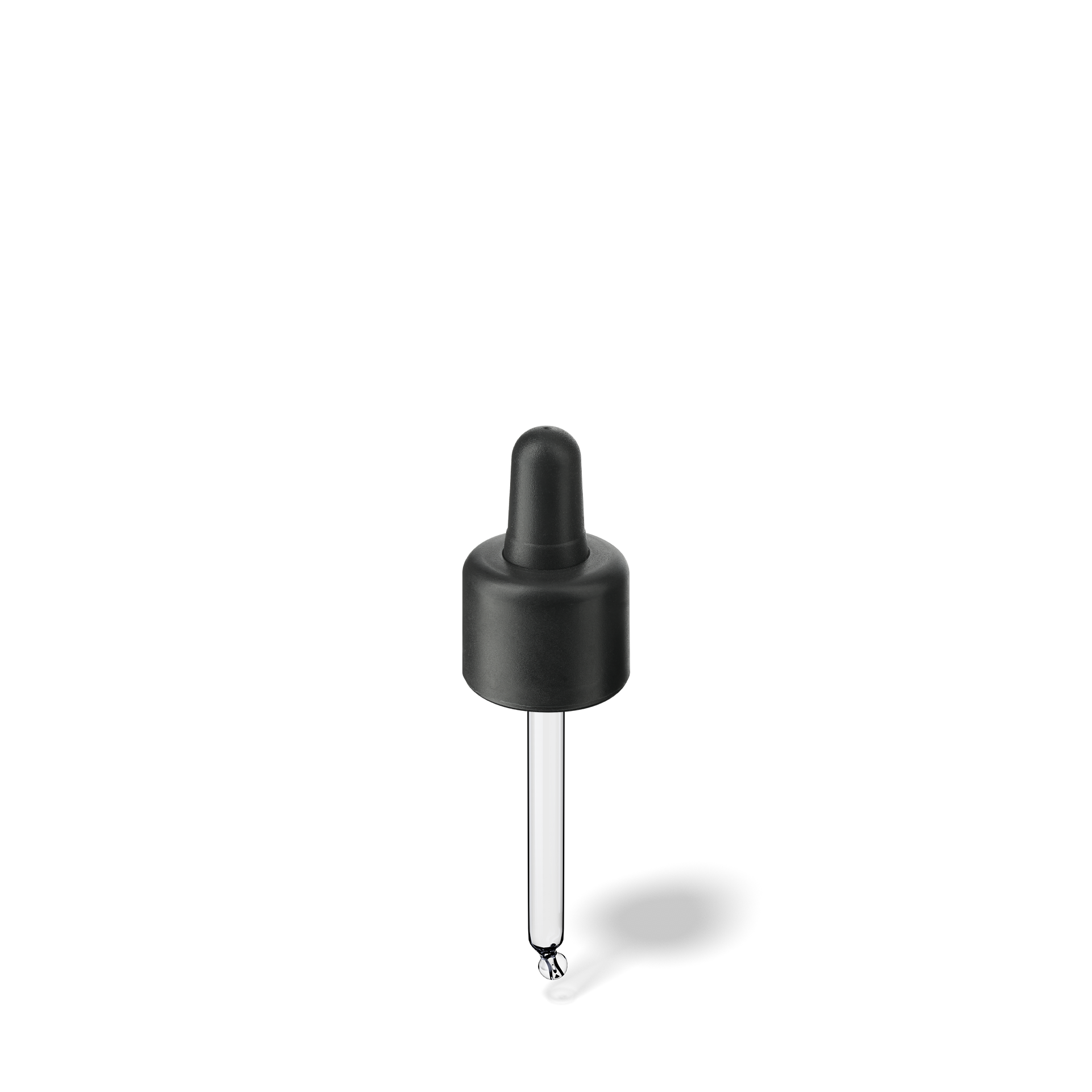 Donau Pipette, TE, DIN18, black, TPEs, dose 0.7 ml, bent ball (Orion 15)