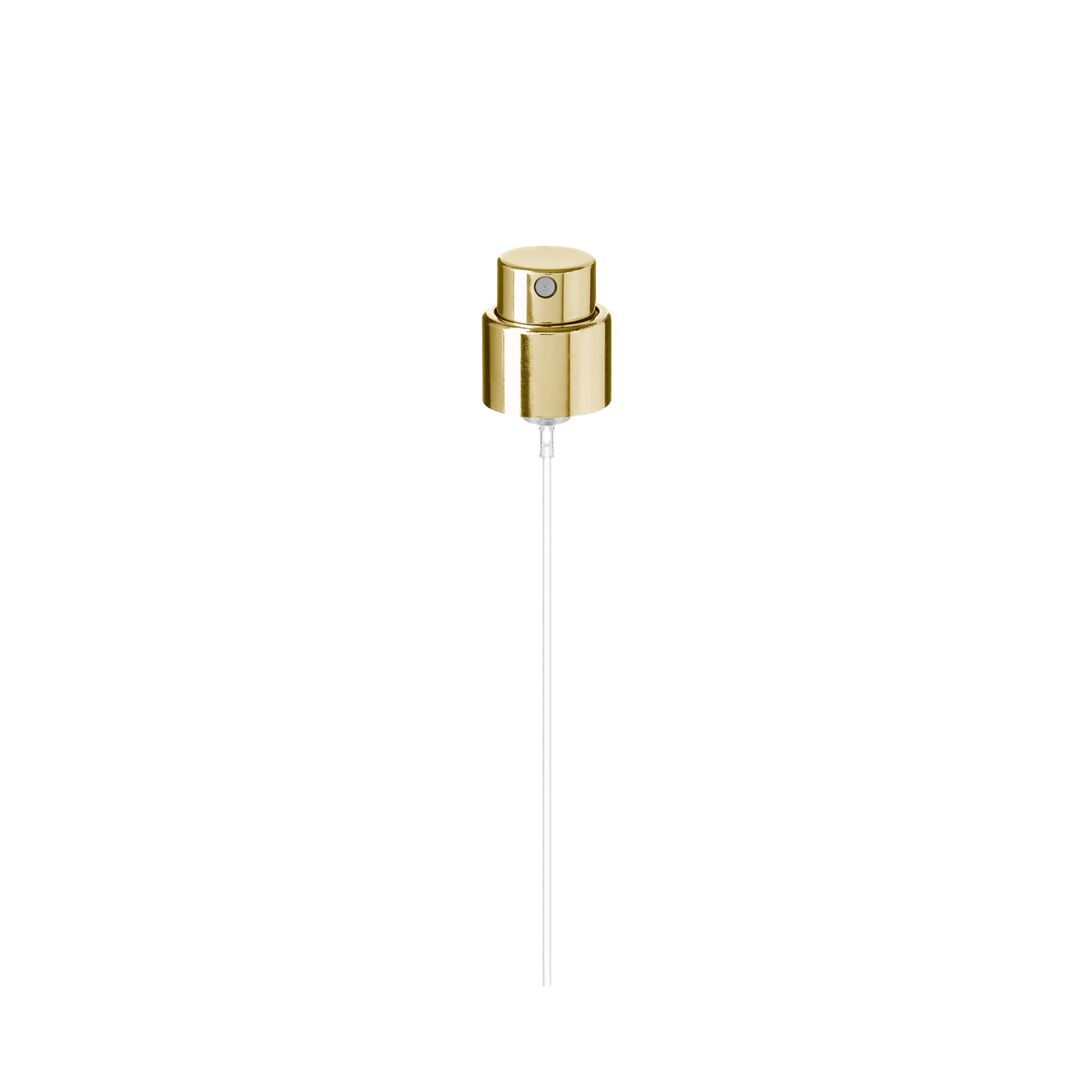Spray cap Precious 18/400, aluminum, glossy gold, dose 0.07ml (Willow 30)