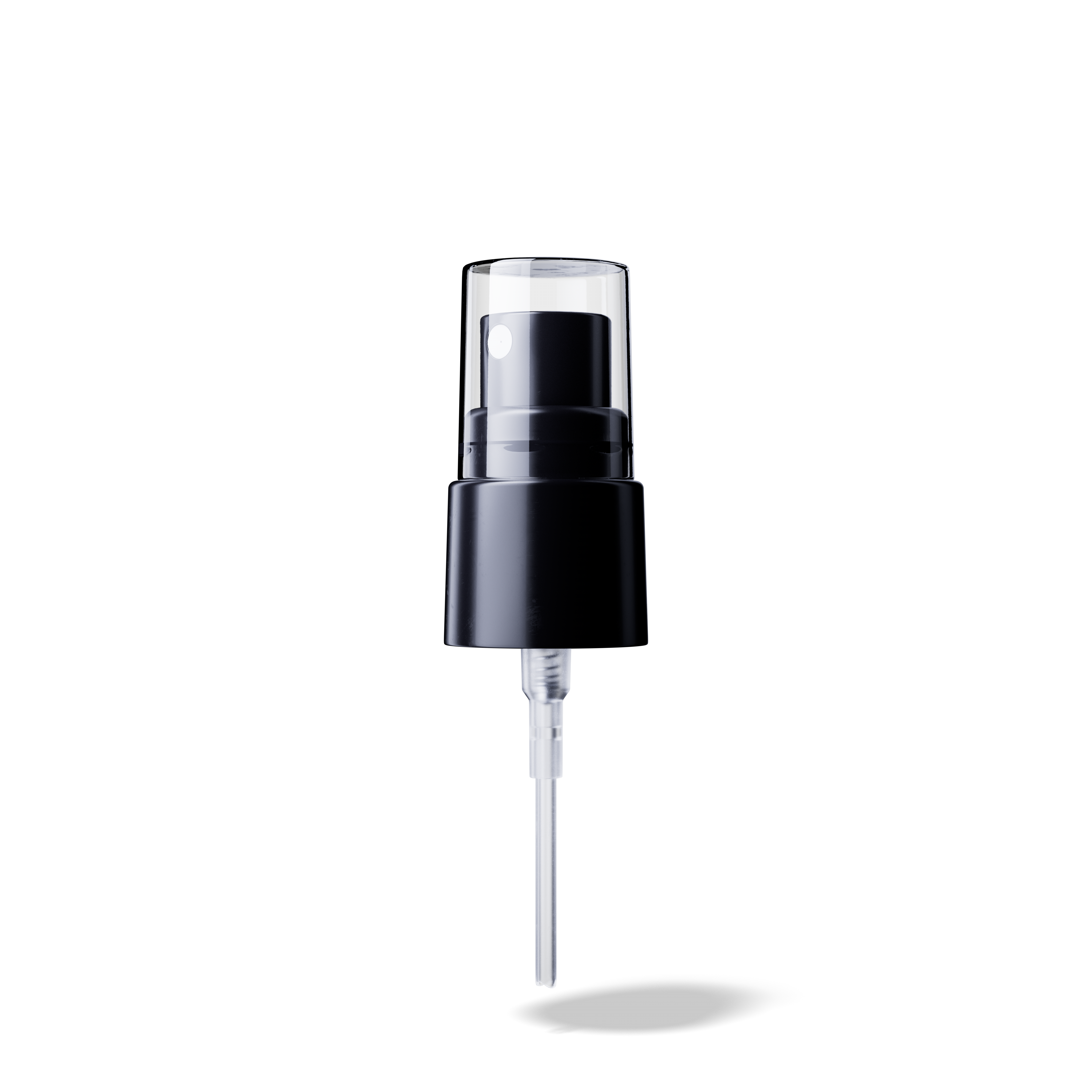 Garda Spray cap, 18/415, PP, black, dose 0.10 ml, transparant overcap (Virgo 15)