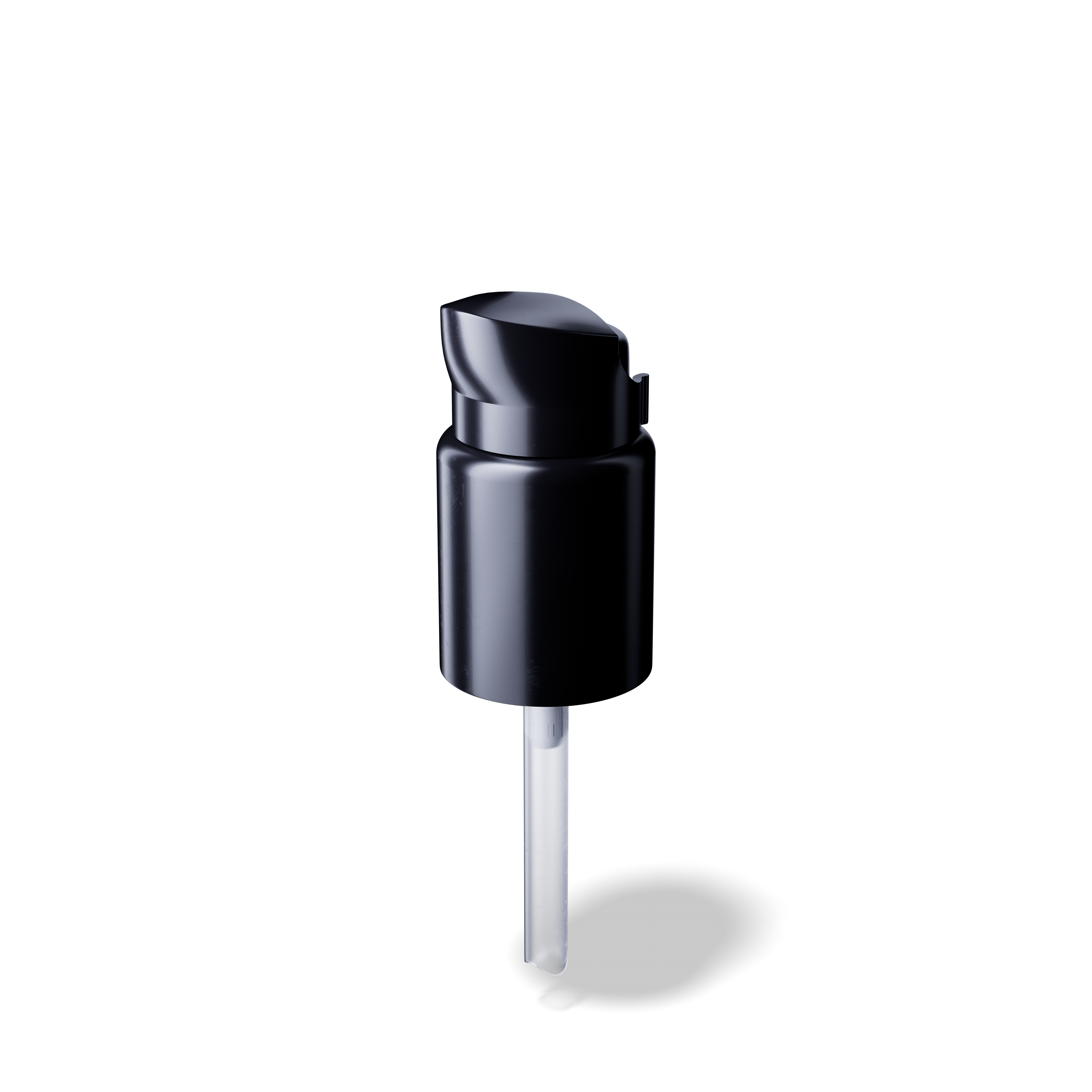 Elbe Pump cap, 18/415, PP, black, dose 0.15 ml, security clip (Virgo 15)