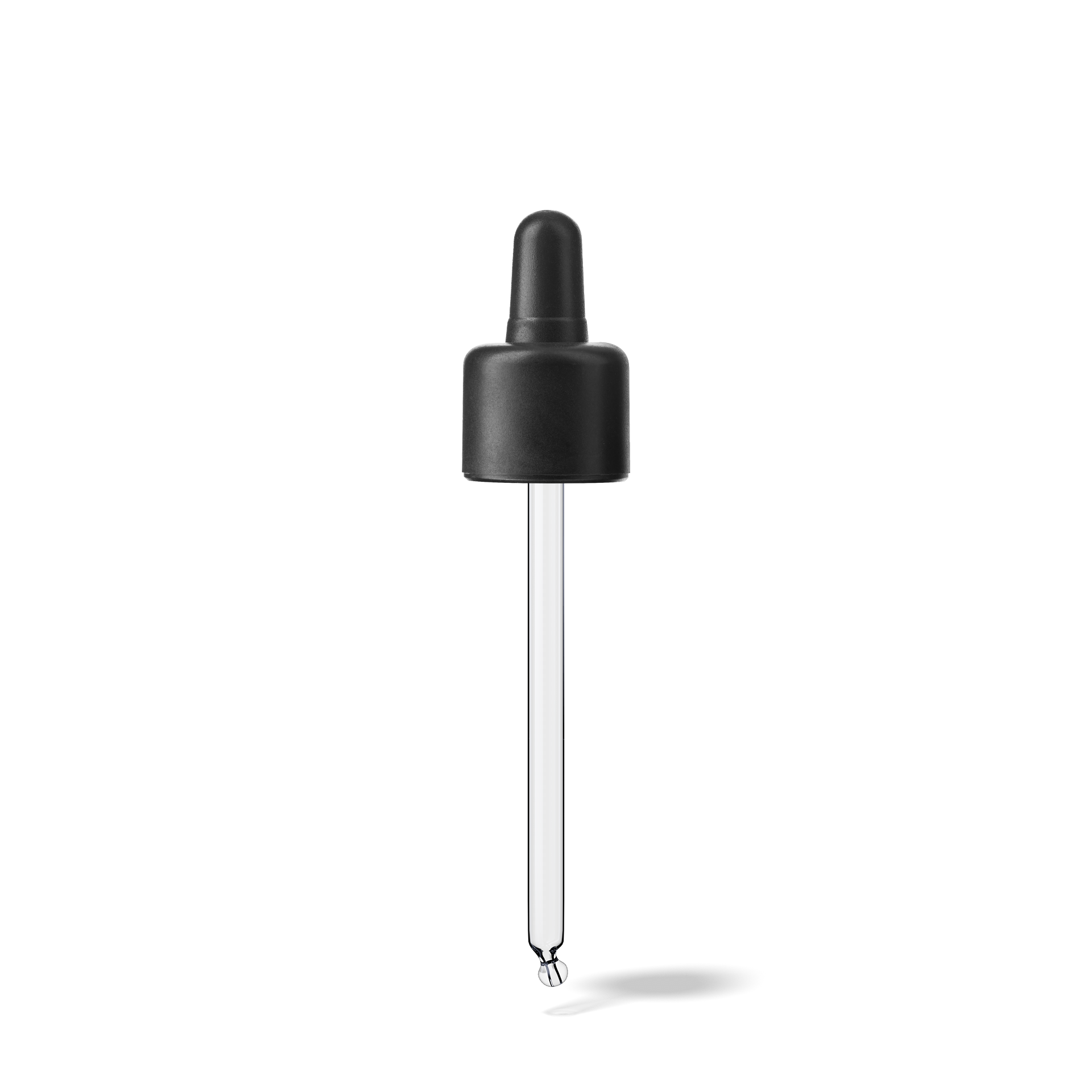 Donau Pipette, TE, DIN18, black, TPEs, dose 0.7 ml, bent ball (Orion 50/60-106)