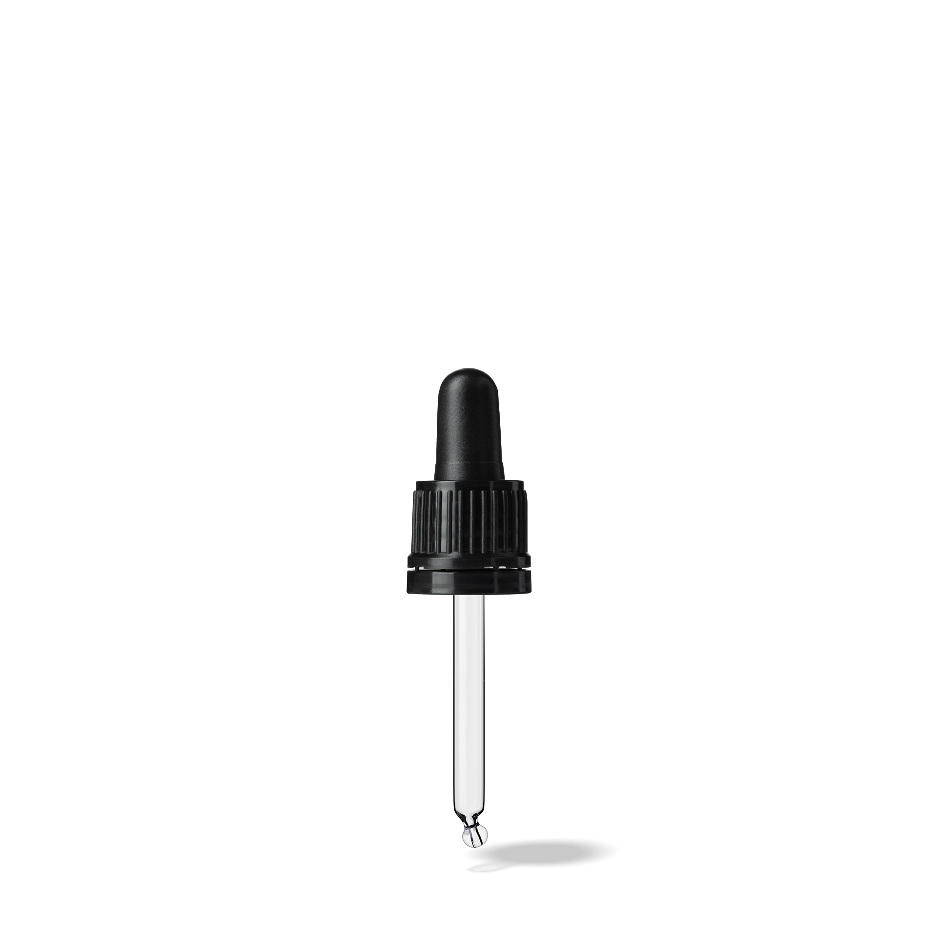 Morris Pipette, TE, DIN18, black, TPEs, dose 0.7 ml, bent ball (Orion 10-Tall)