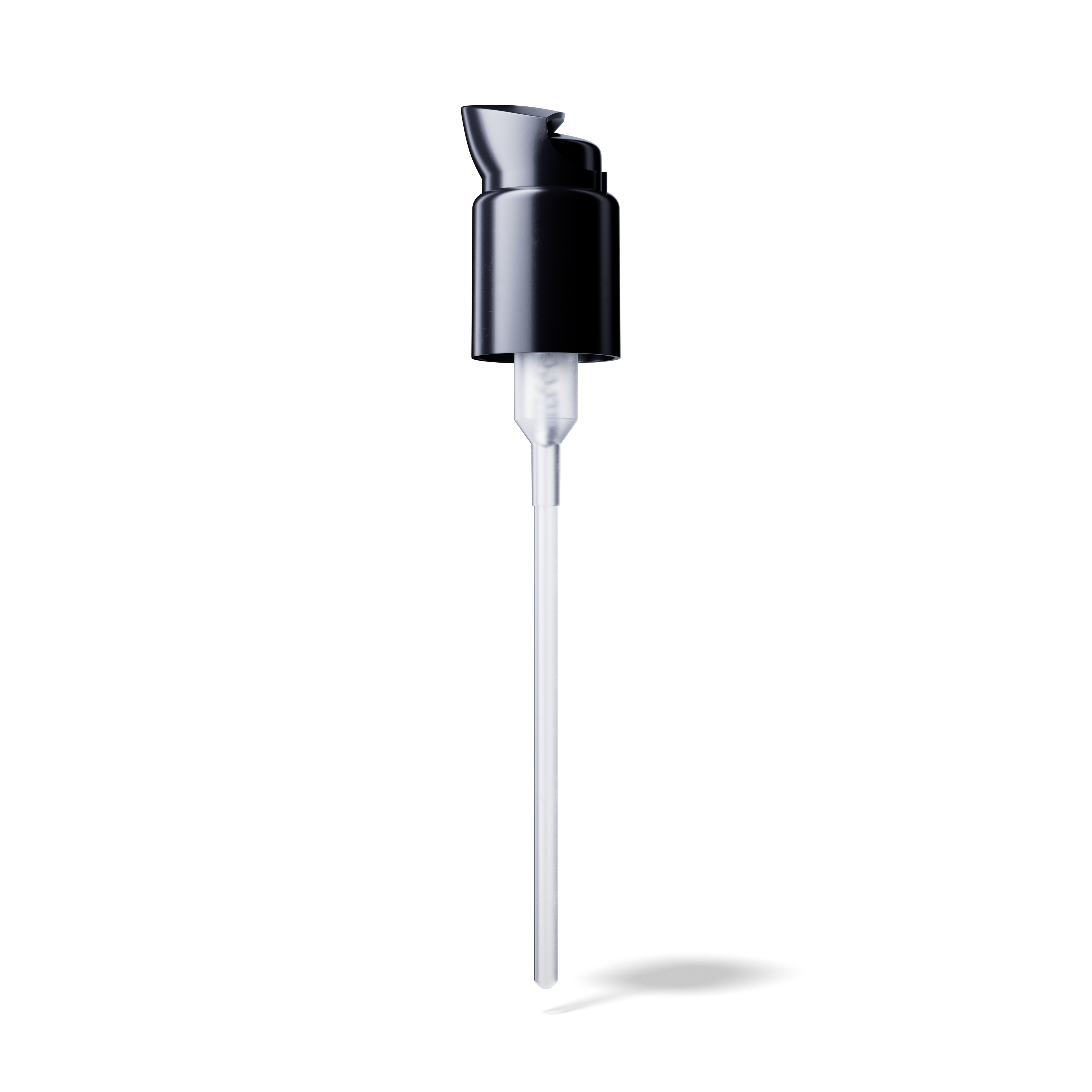 Elbe Pump cap, 24/410, PP, black, dose 0.50 ml, security clip (Draco 120)