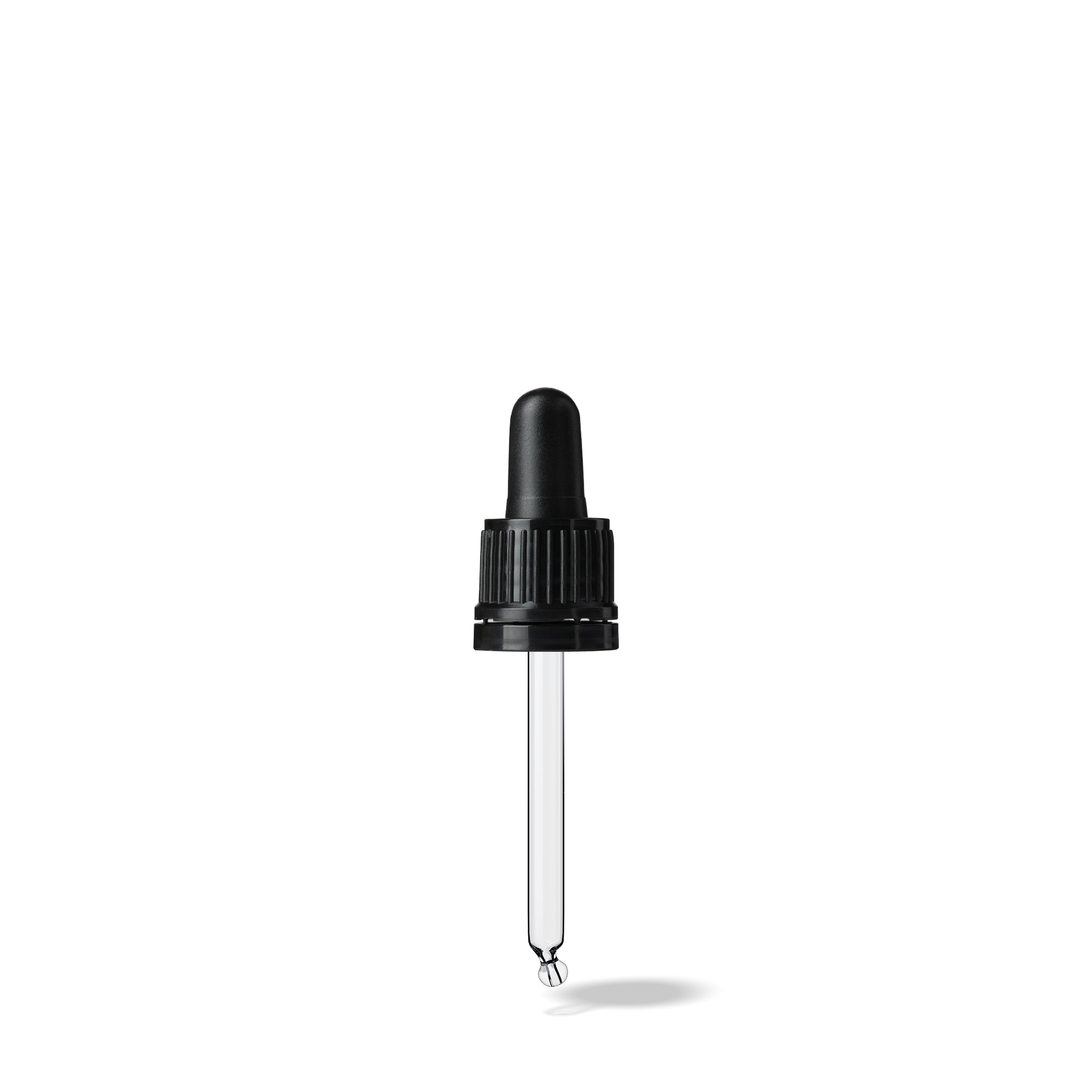 Morris Pipette, TE, DIN18, black, TPEs, dose 0.7 ml, bent ball (Orion 20)