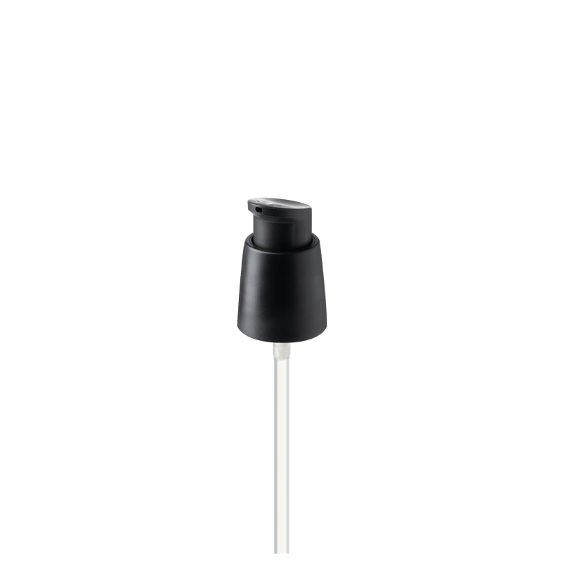 Lotion pump Cremosa 20/410, PP, black, matte, dose 0.15ml, twist-lock (Capella 60)