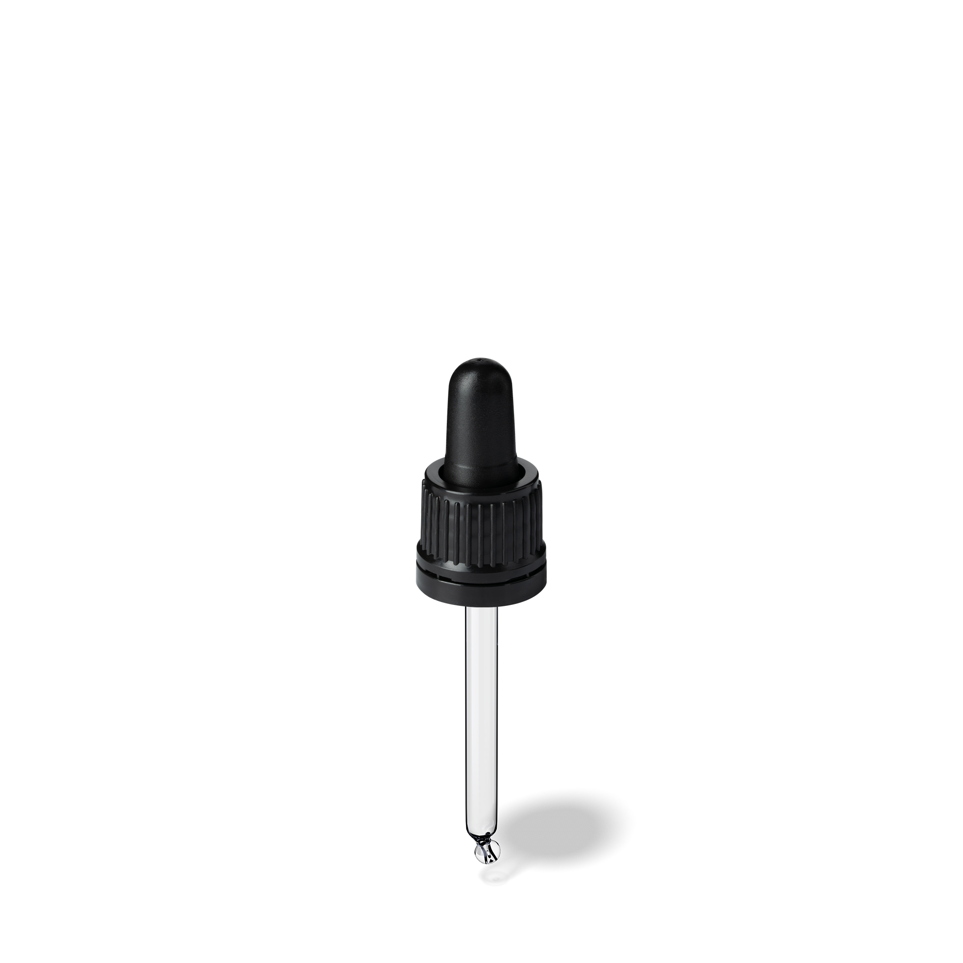 Morris Pipette, TE, DIN18, black, TPEs, dose 0.7 ml, bent ball (Orion 20)