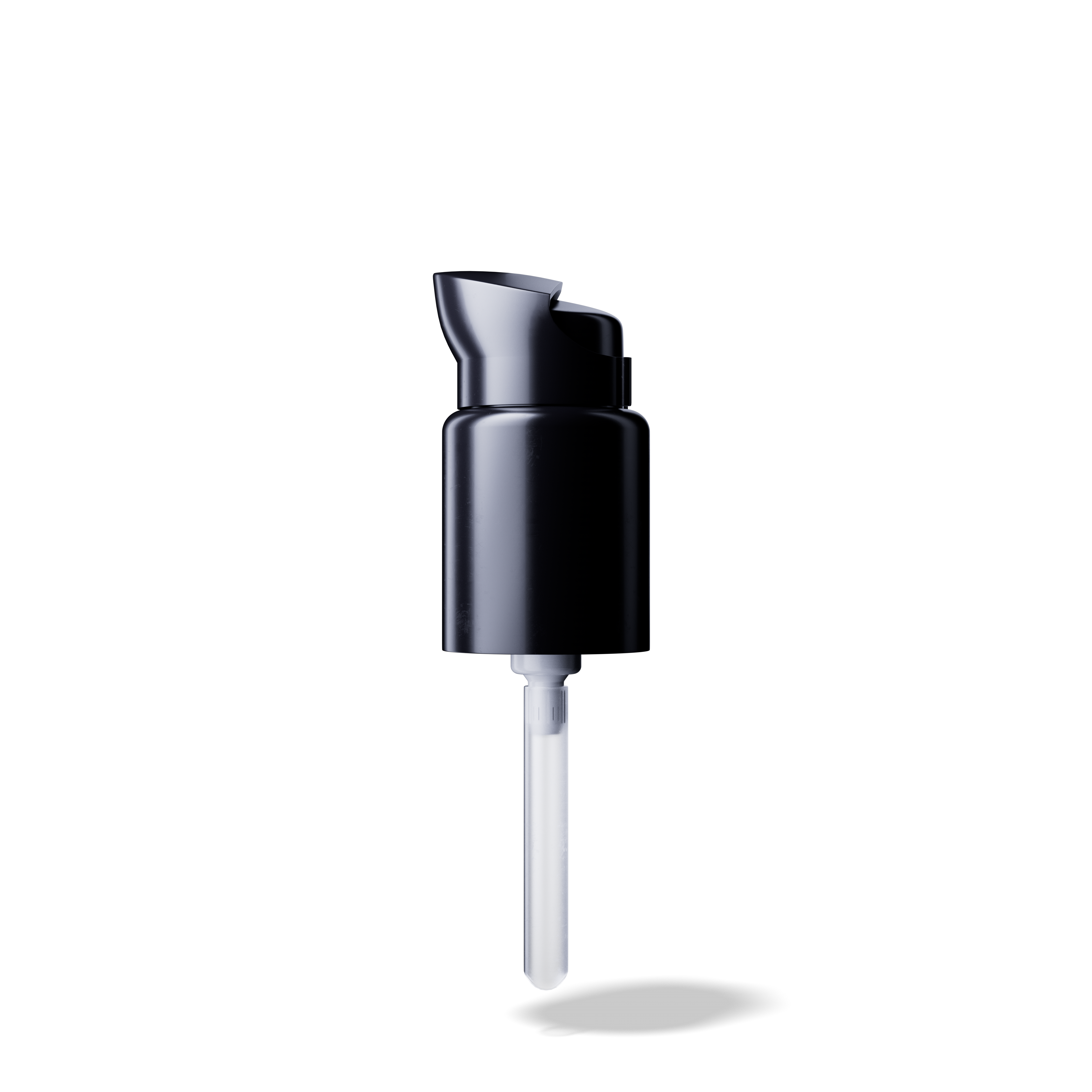 Elbe Pump cap, 18/415, PP, black, dose 0.15 ml, security clip (Virgo 15)