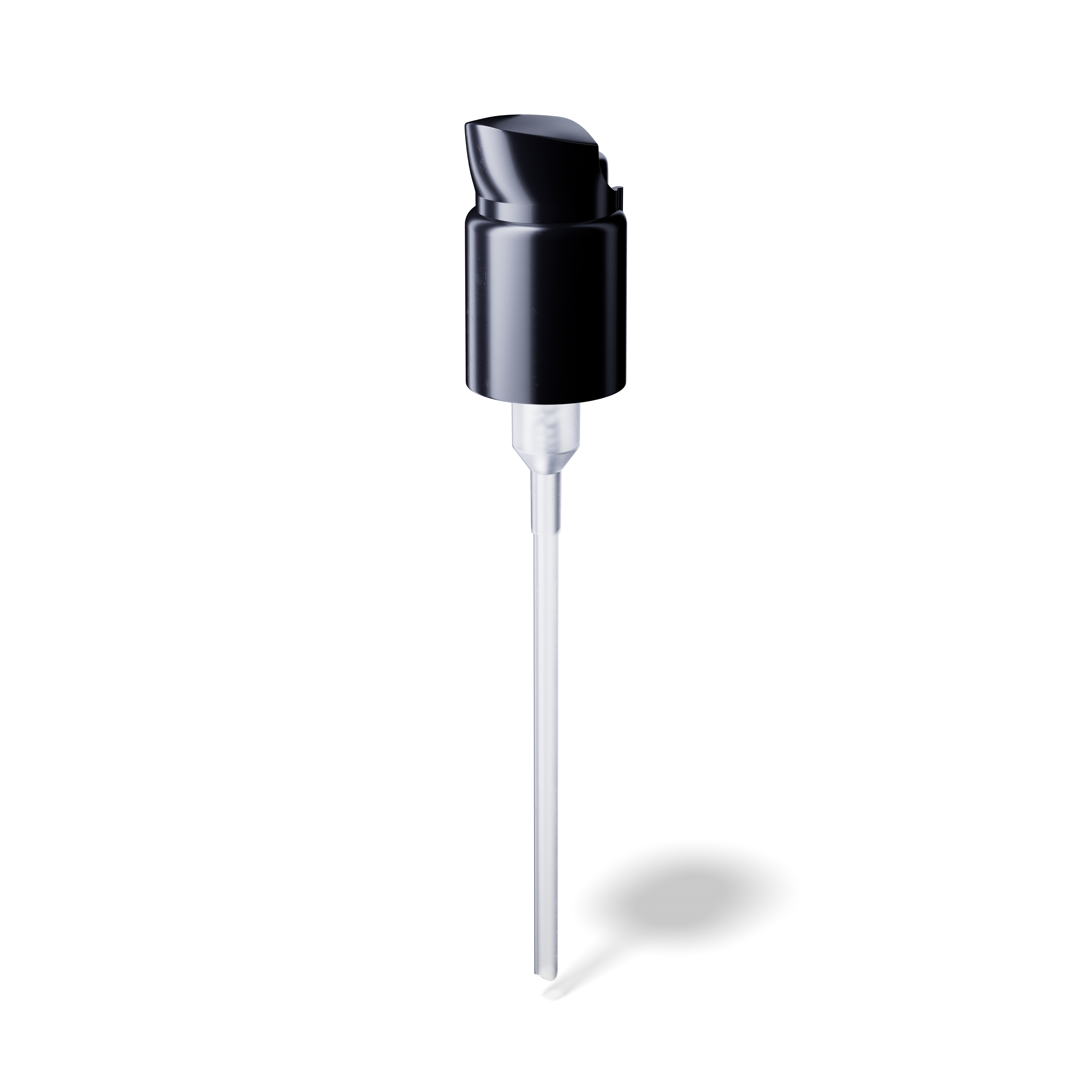 Elbe Pump cap, 24/410, PP, black, dose 0.50 ml, security clip (Draco 120)