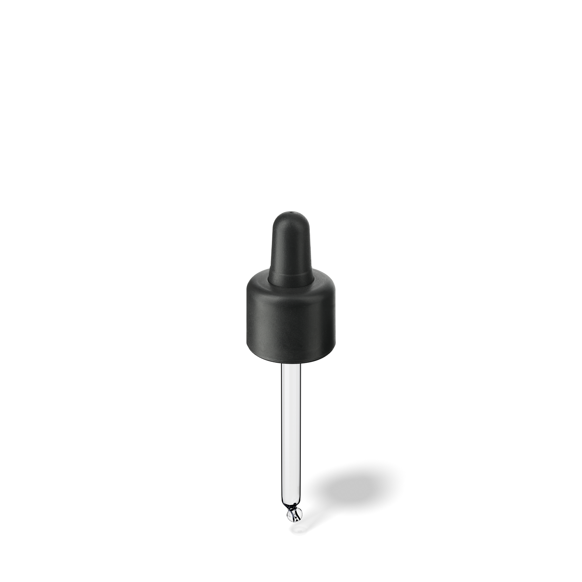 Donau Pipette, TE, DIN18, black, TPEs, dose 0.7 ml, bent ball (Orion 30)