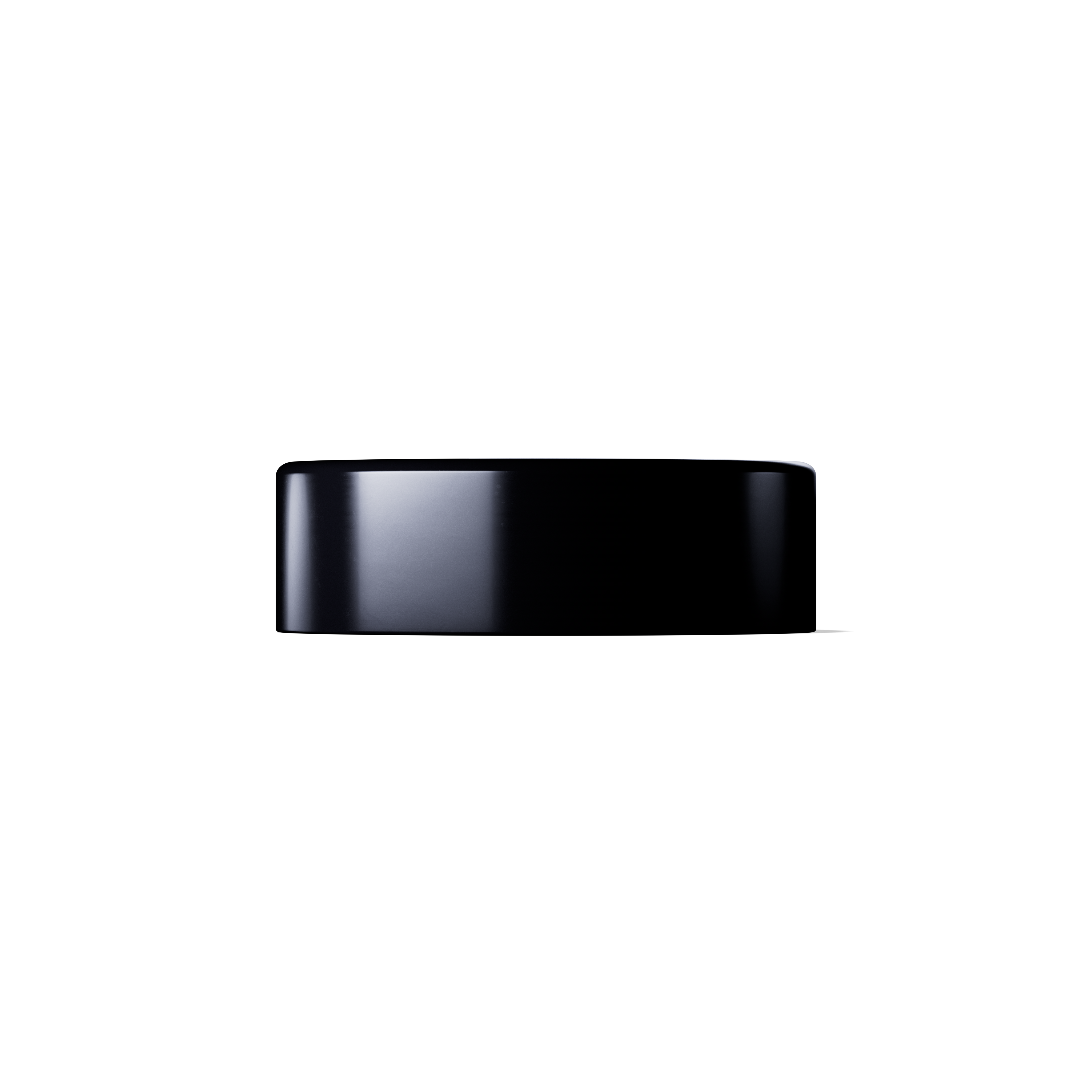 Lid double wall 54 special, PP, black, glossy, white inlay (Eris 60)
