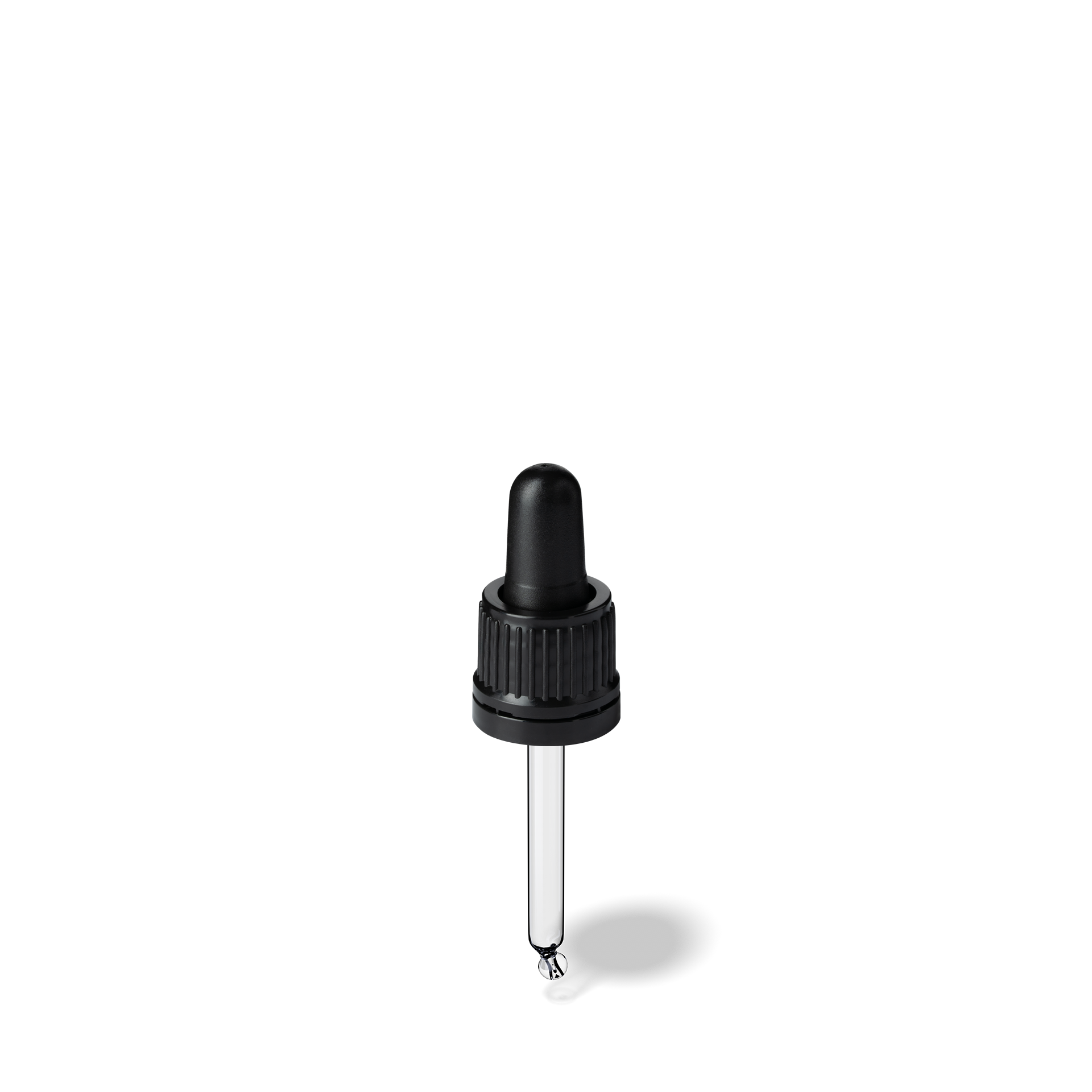 Morris Pipette, TE, DIN18, black, TPEs, dose 0.7 ml, bent ball (Orion 10)