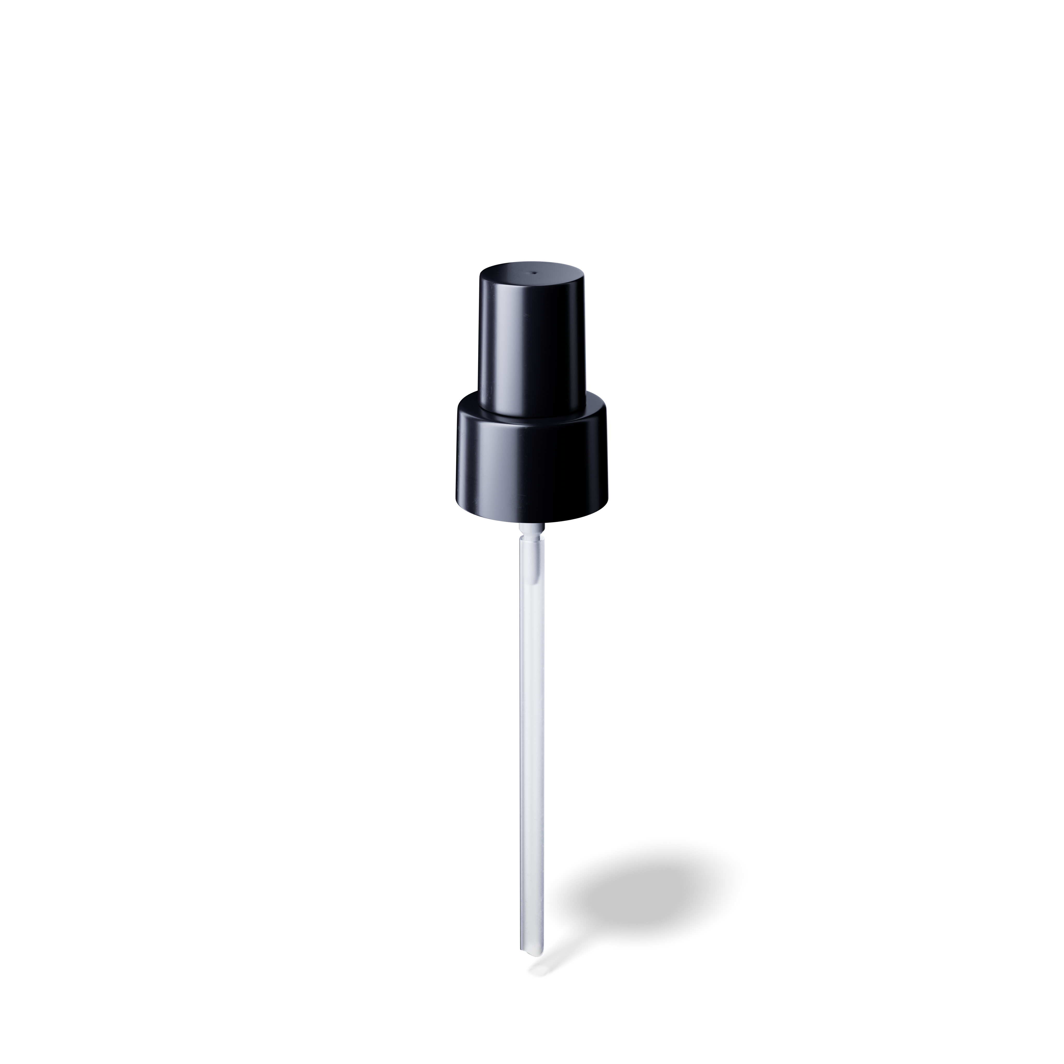 Neva Pump cap, 24/410, PP black, dose 0.19 ml, black overcap (Virgo 100)