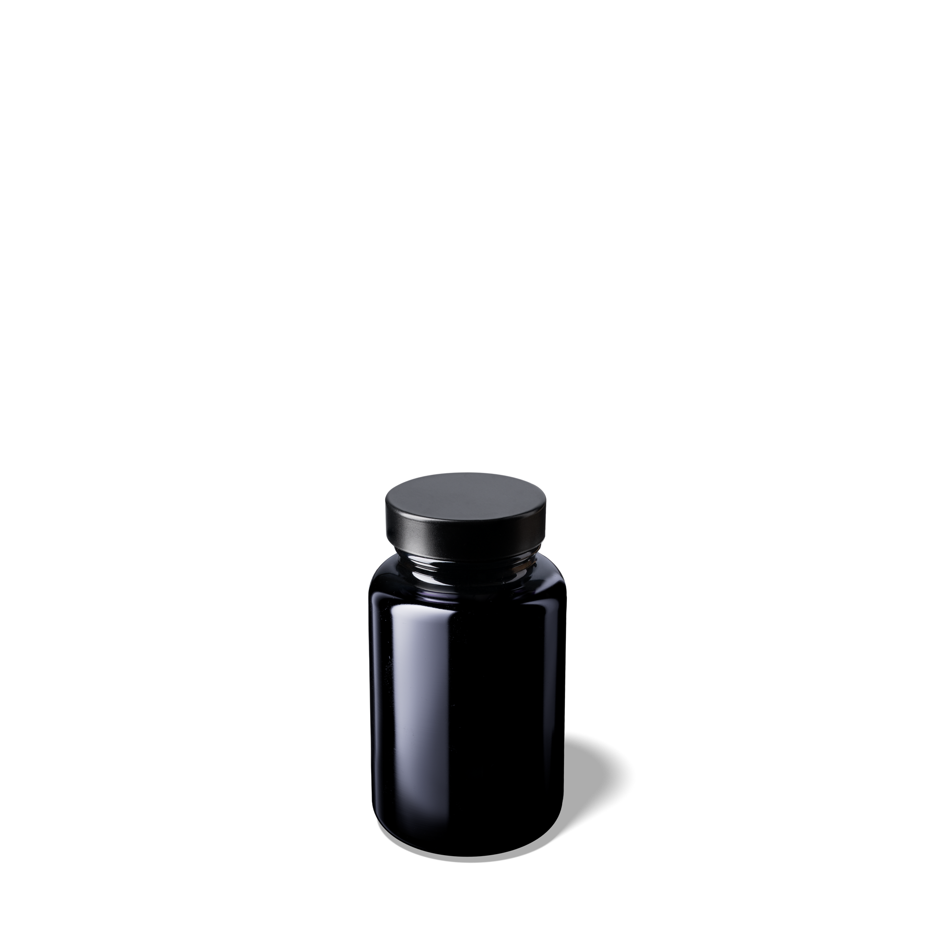 Screw cap Clio 500, 38/400, tinplate, black, violet inlay (Juniper 100/120/Pallas 100)