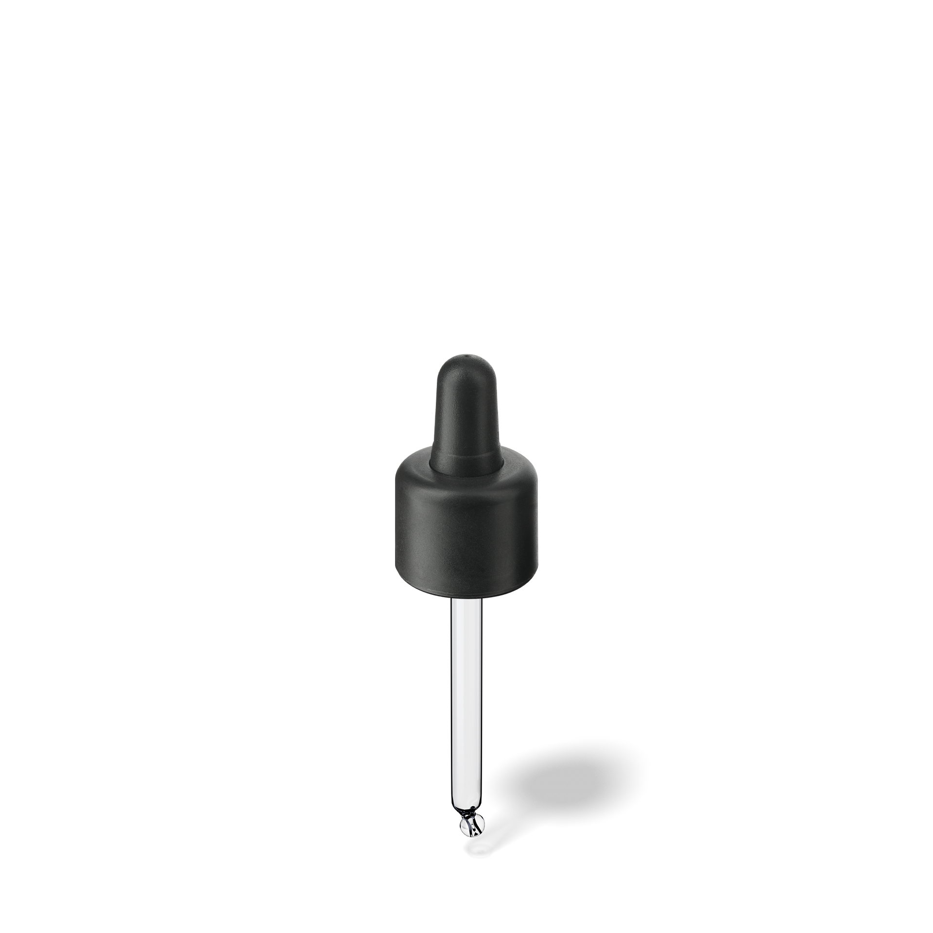 Donau Pipette, TE, DIN18, black, TPEs, dose 0.7 ml, bent ball (Orion 20)