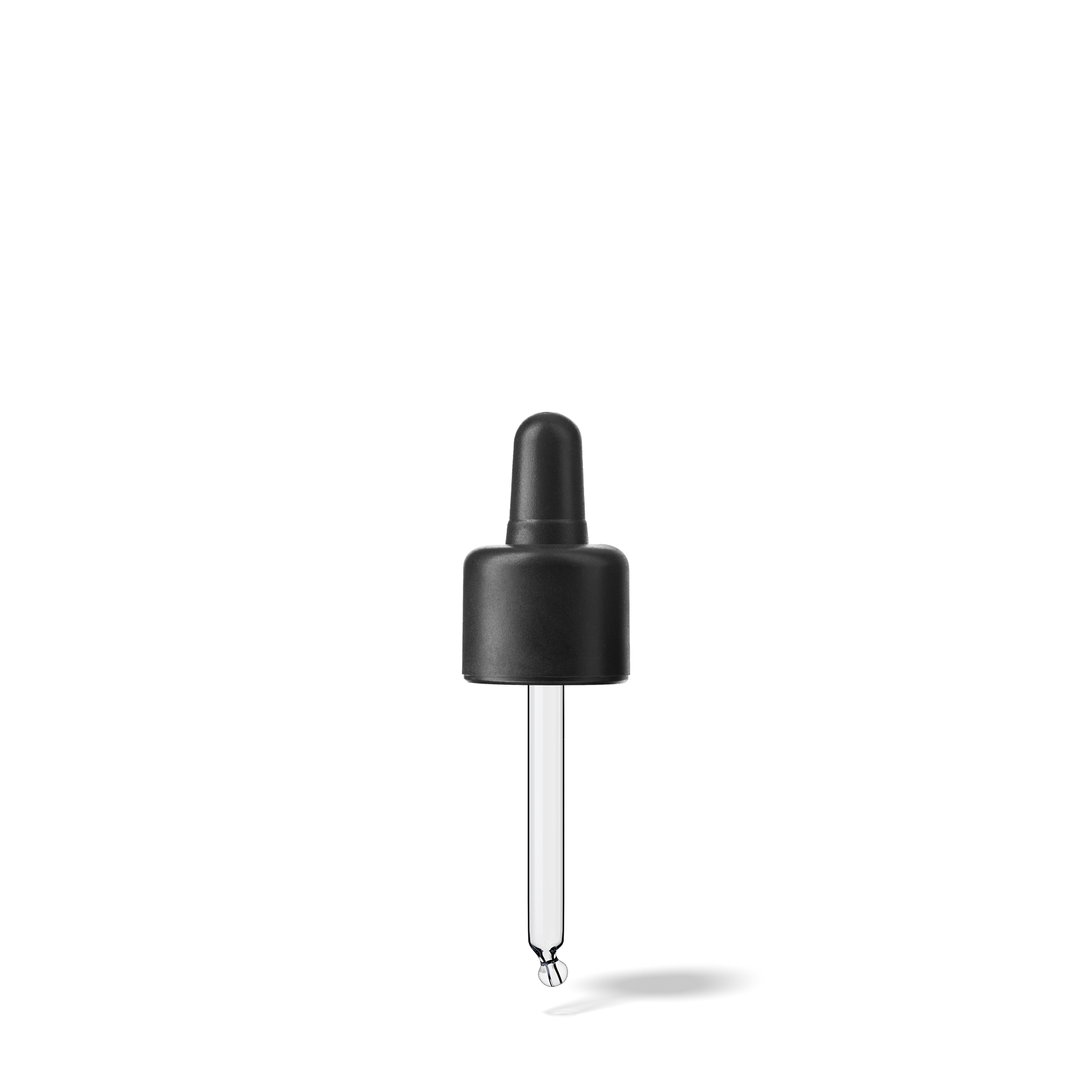 Donau Pipette, TE, DIN18, black, TPEs, dose 0.7 ml, bent ball (Orion 20)