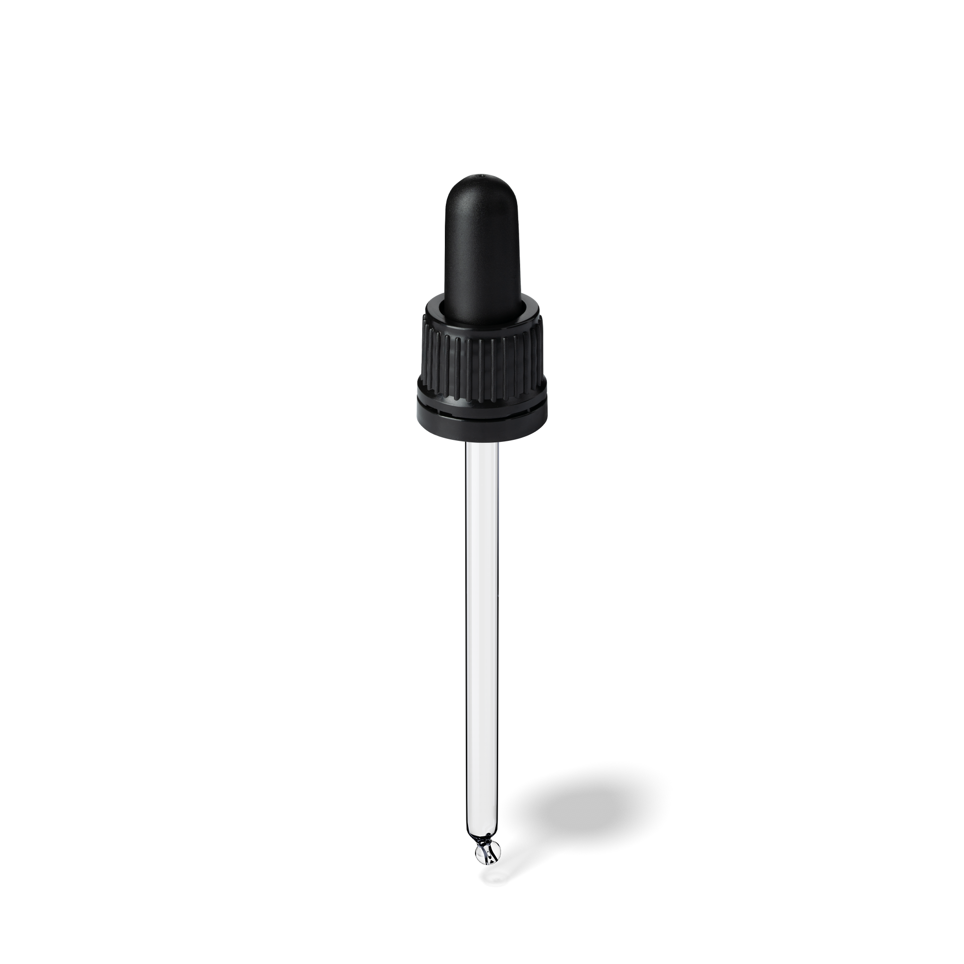 Morris Pipette, TE, DIN18, black, TPEs, dose 1.0 ml, bent ball (Orion 60-111)
