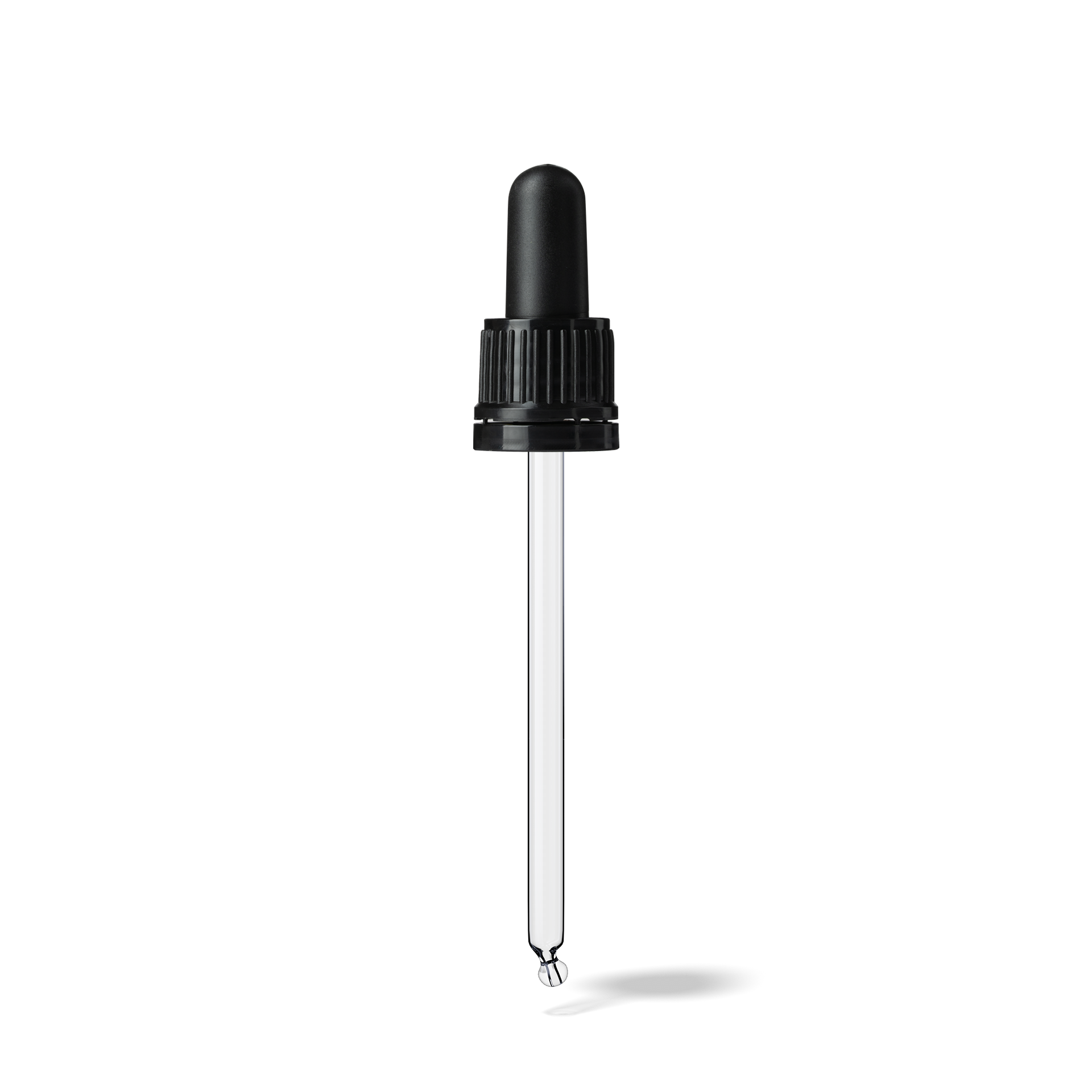 Morris Pipette, TE, DIN18, black, TPEs, dose 1.0 ml, bent ball (Orion 60-111)