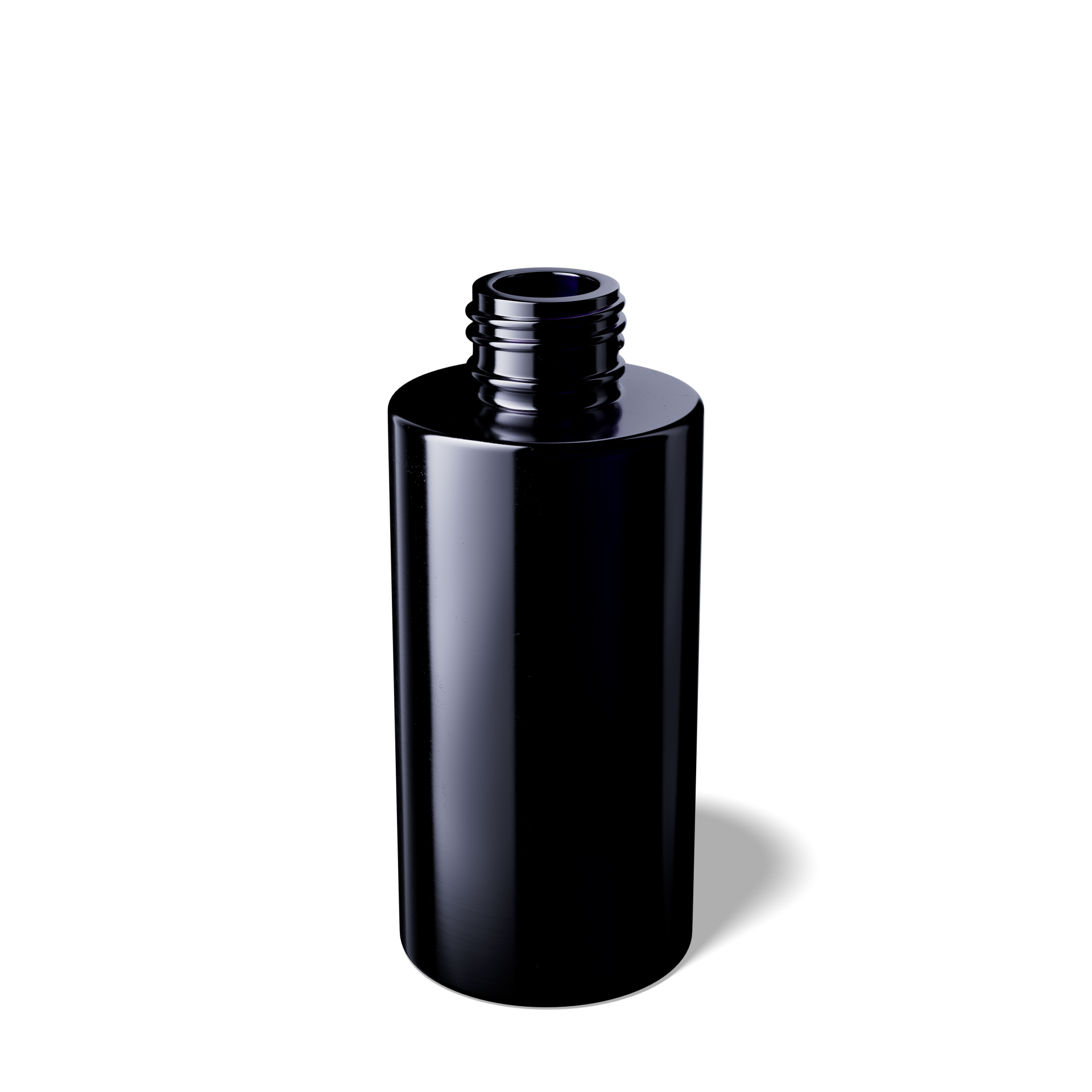 Cosmetic bottle Virgo 100ml, 24/410, anti rotation nocks, Miron