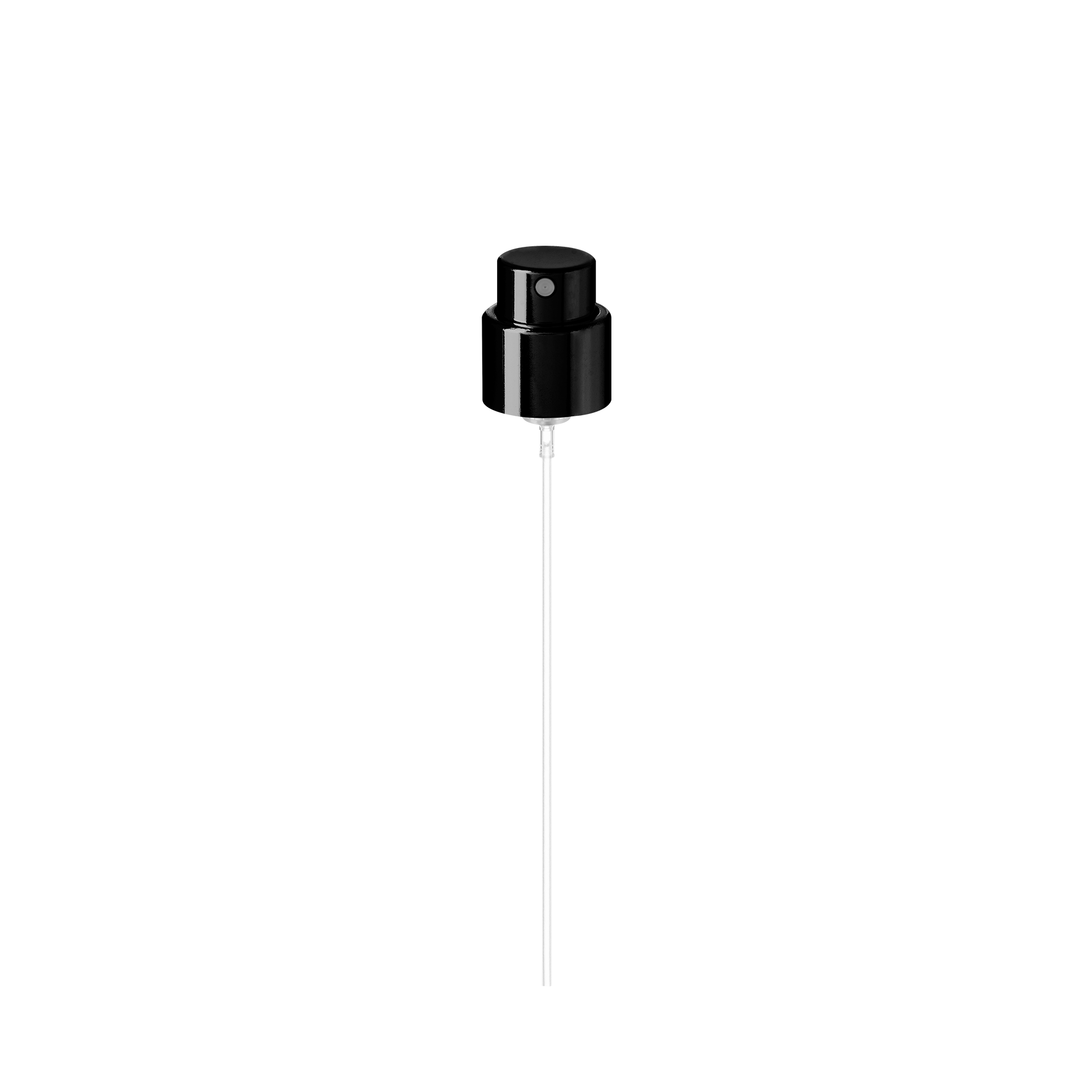 Spray cap Precious 18/400, aluminum, glossy black, dose 0.07ml (Alhena 30)