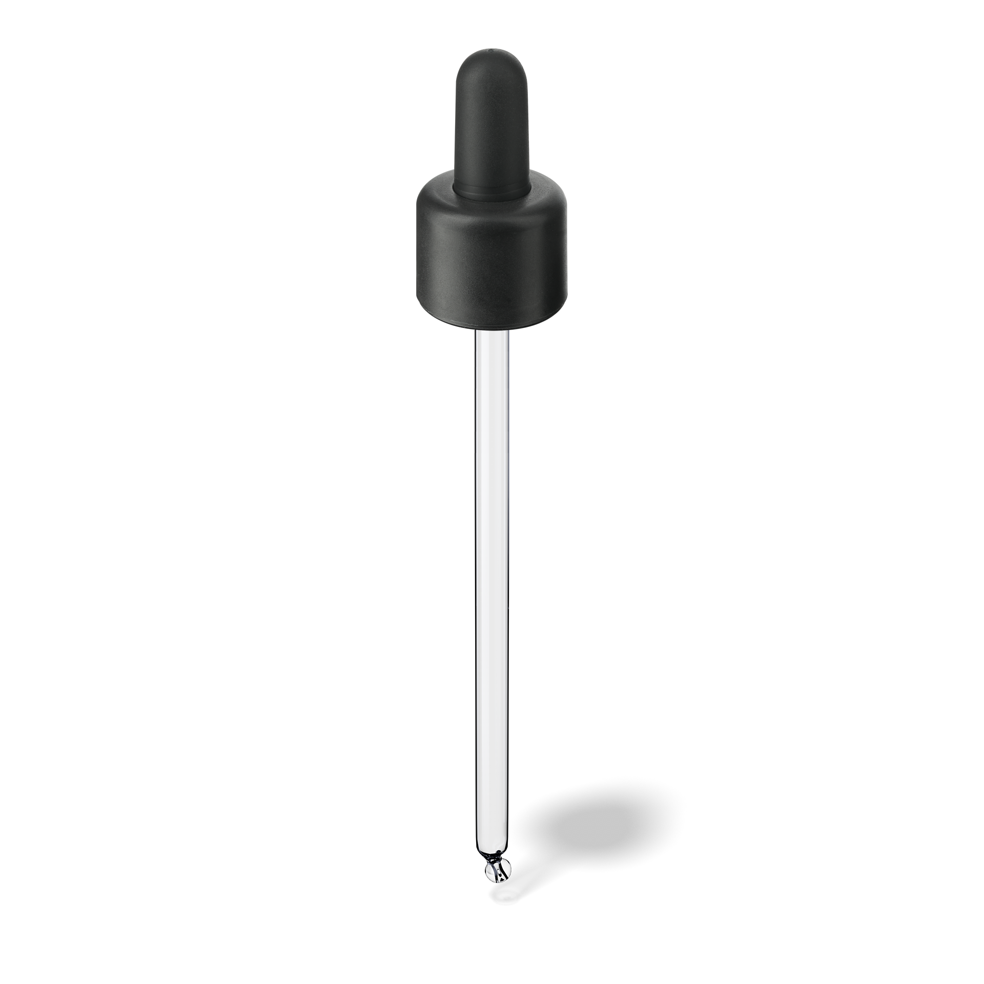 Donau Pipette, TE, DIN18, black, TPEs, dose 1.0 ml, bent ball (Orion 100)