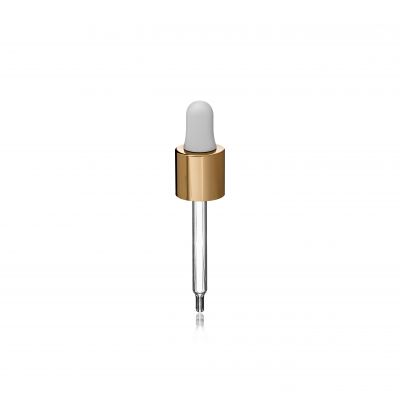 Oswego Pipette, 18/415, white/gold, black, Nitrile, dose 0.65 ml, conical tip (Virgo 30)
