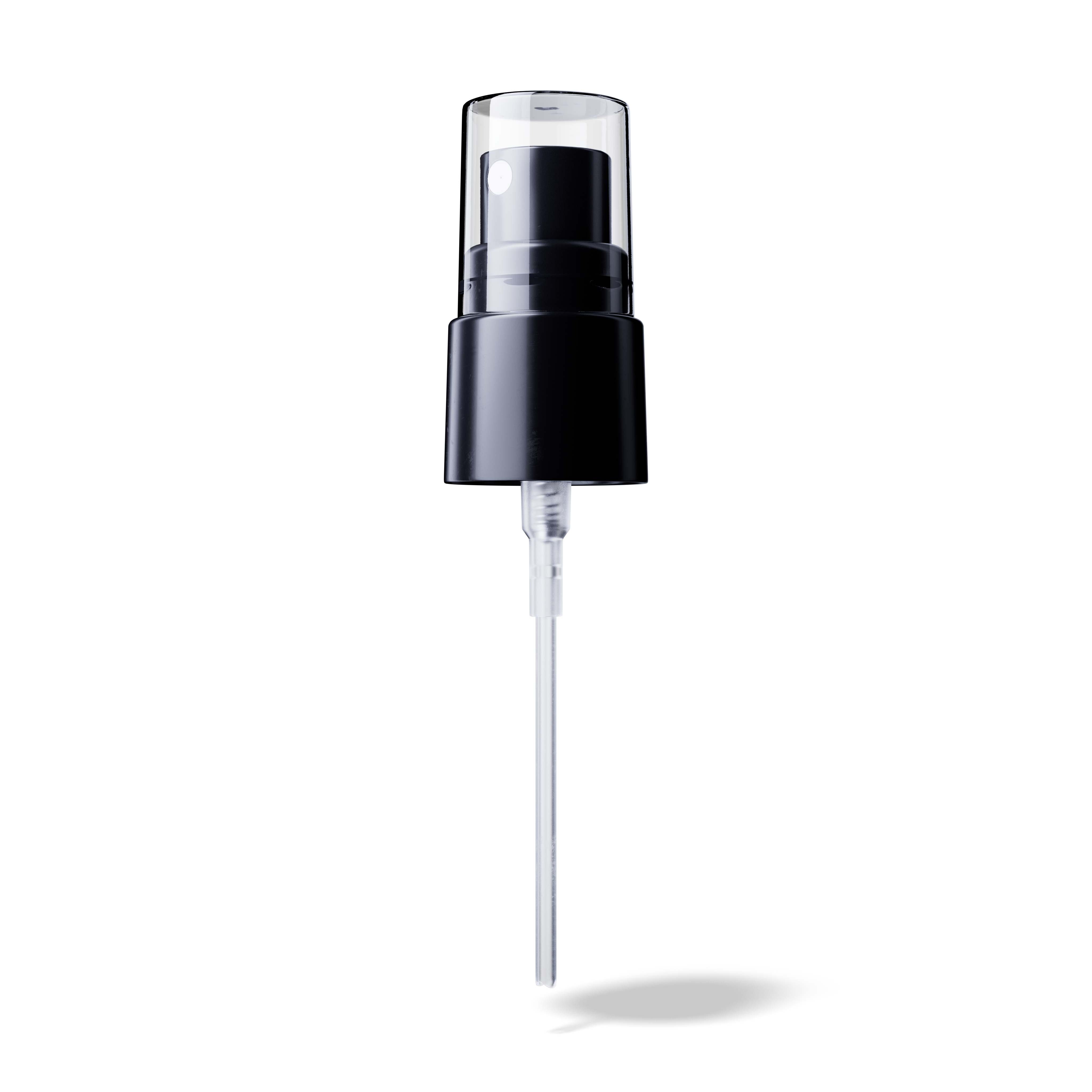 Garda Spray cap, 18/415, PP, black, dose 0.10 ml, transparant overcap (Virgo 30)
