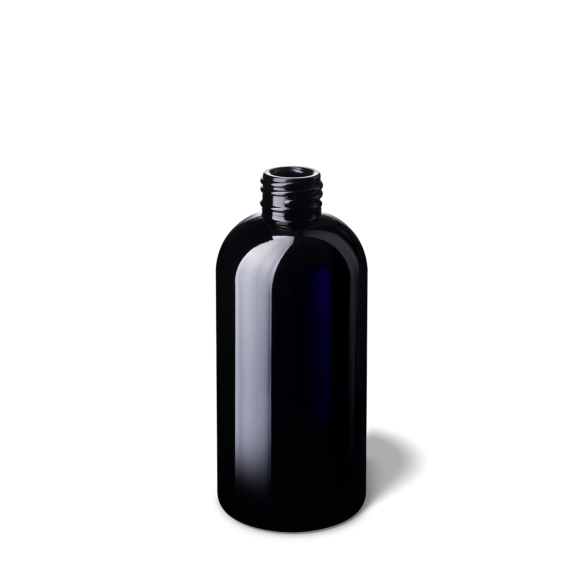 Cosmetic bottle Capella 200ml, 24/410, anti rotation nocks, Miron