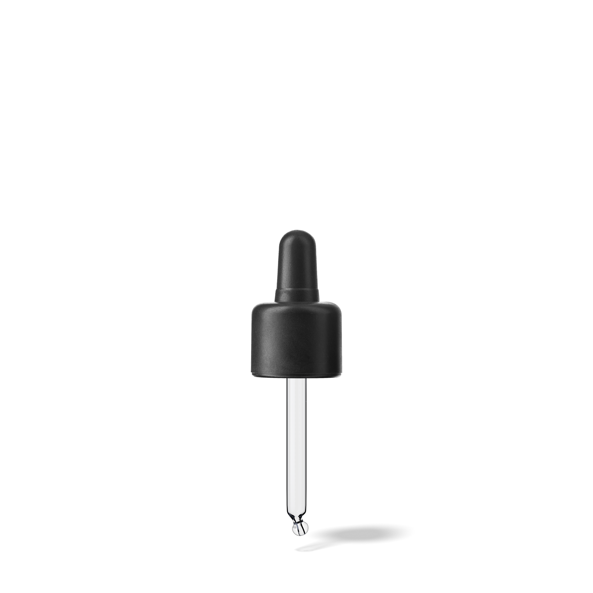 Donau Pipette, TE, DIN18, black, TPEs, dose 0.7 ml, bent ball (Orion 15)