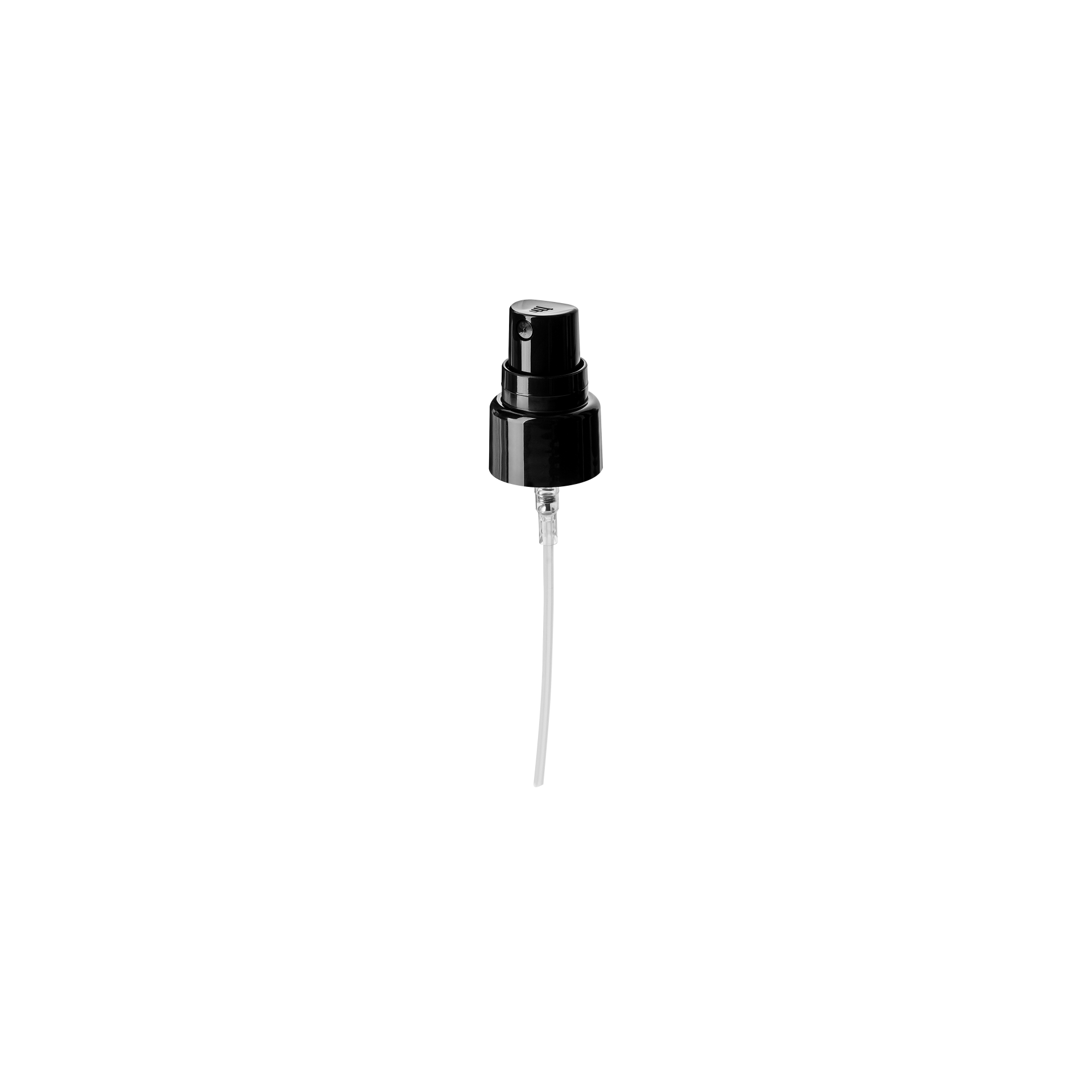 Mist sprayer Sinfonia 20/410, PP, black, glossy, dose 0.19ml, black overcap (Capella 50)