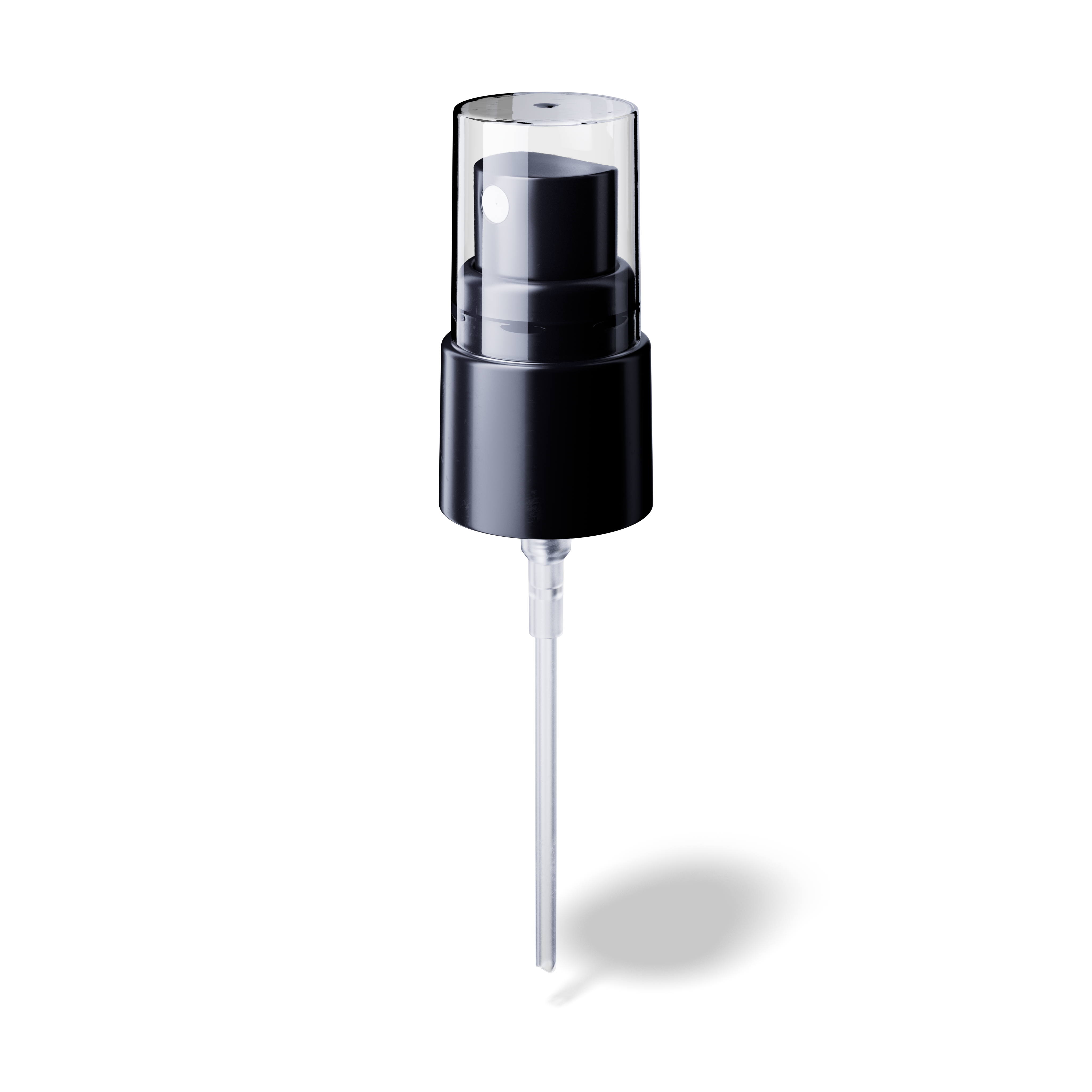 Garda Spray cap, 18/415, PP, black, dose 0.10 ml, transparant overcap (Virgo 30)