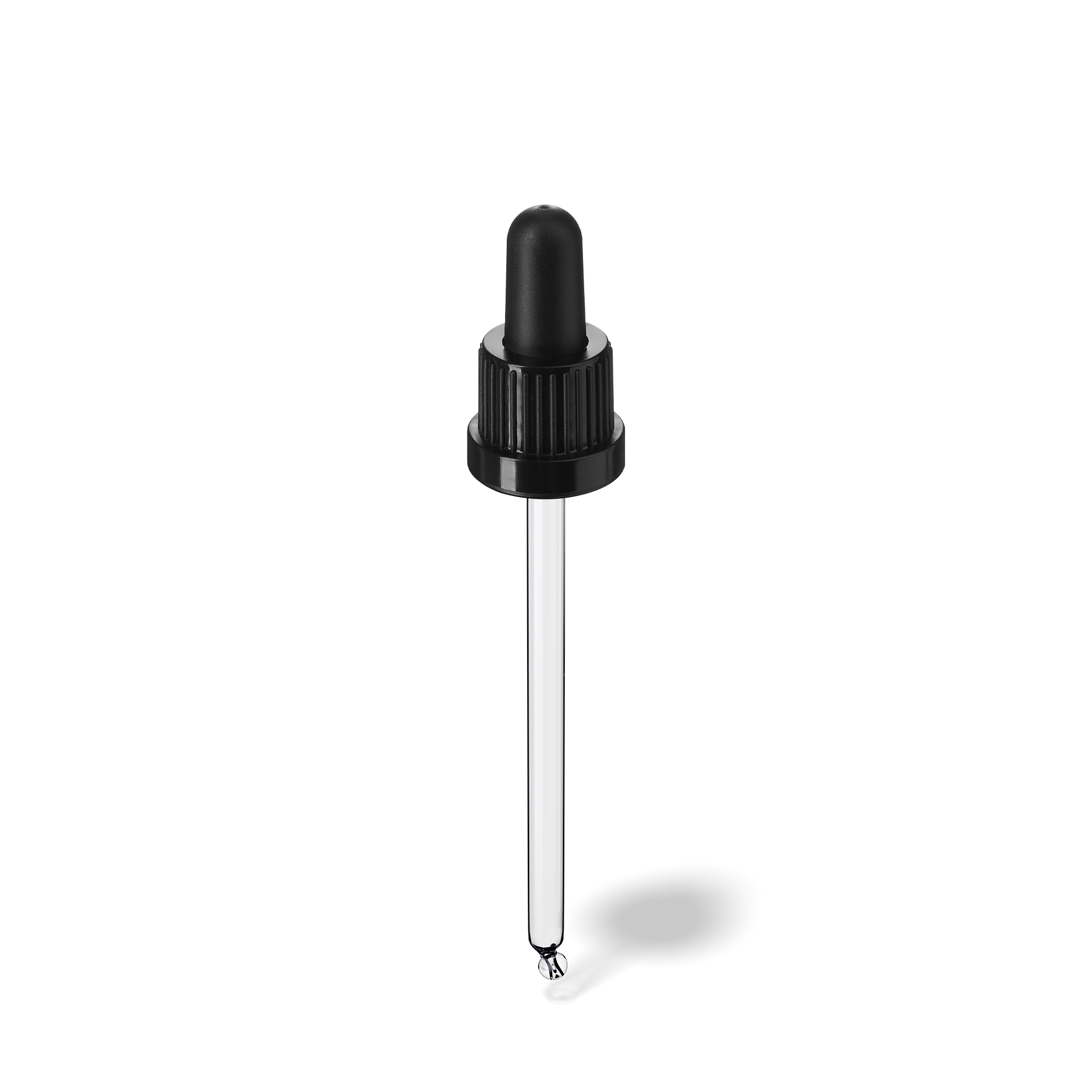 Sabine Pipette, TE, DIN18, black, TPEs, dose 1.0 ml, bent ball (Orion 50/60-106)