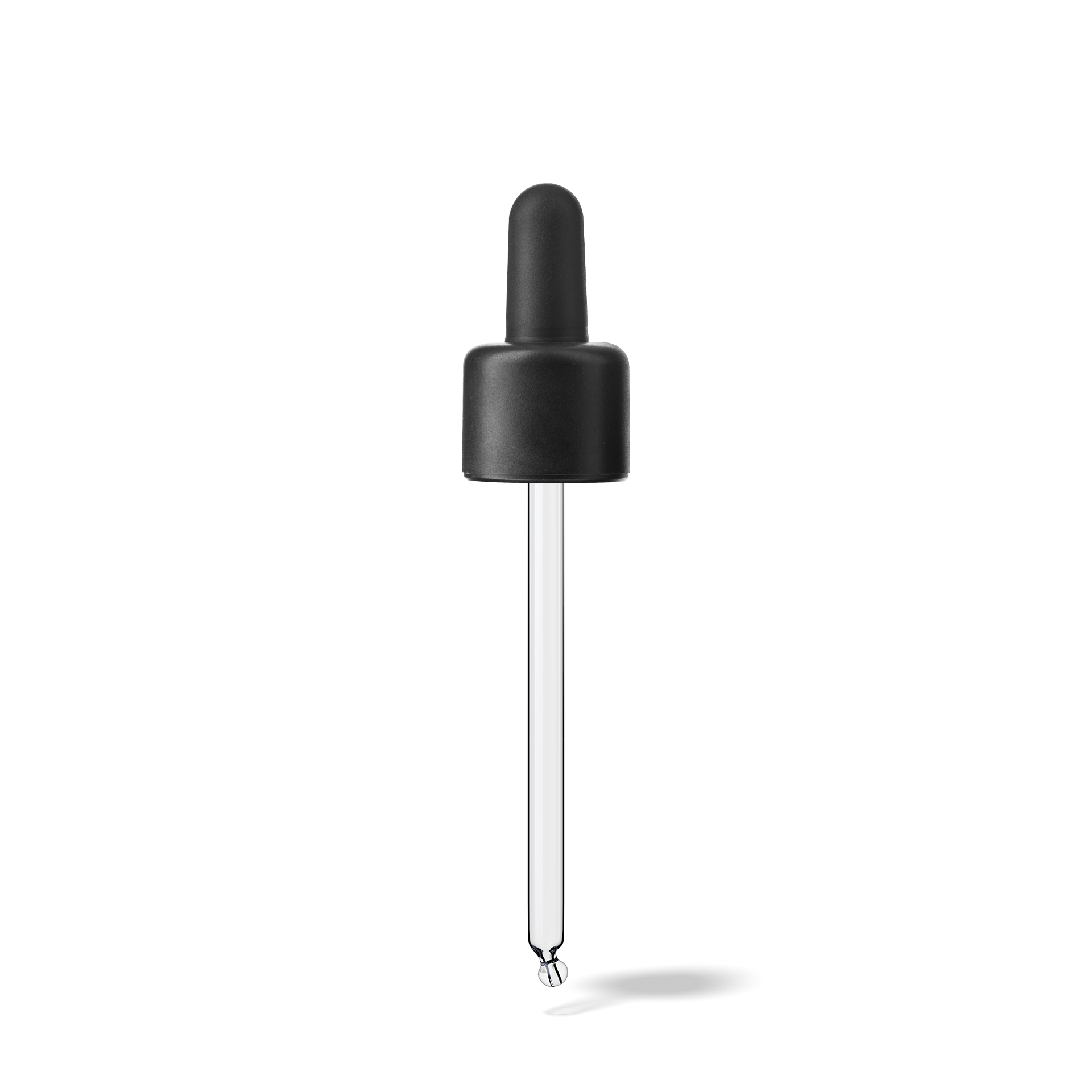 Donau Pipette, TE, DIN18, black, TPEs, dose 1.0 ml, bent ball (Orion 50/60-106)
